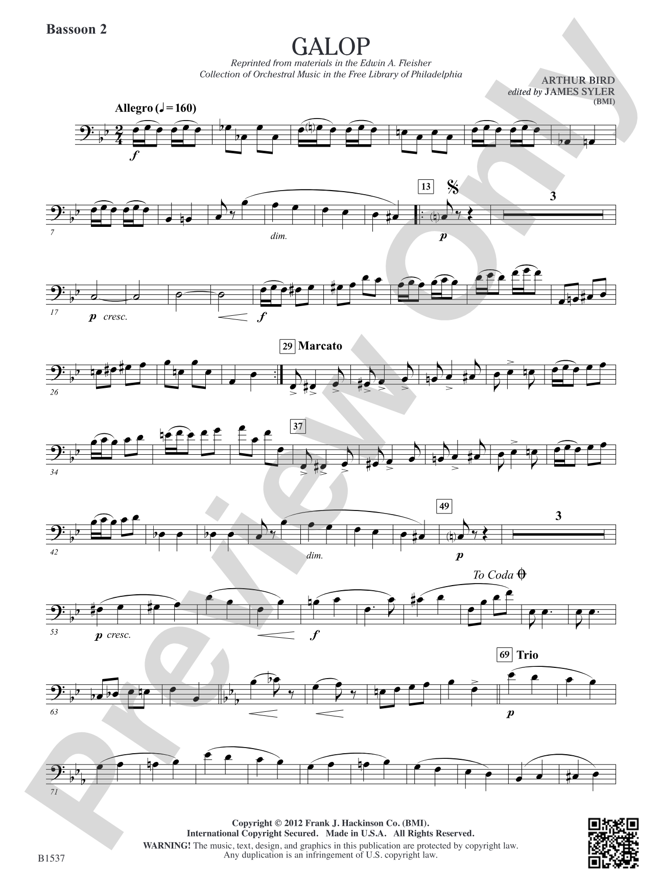 Galop: Bassoon 2