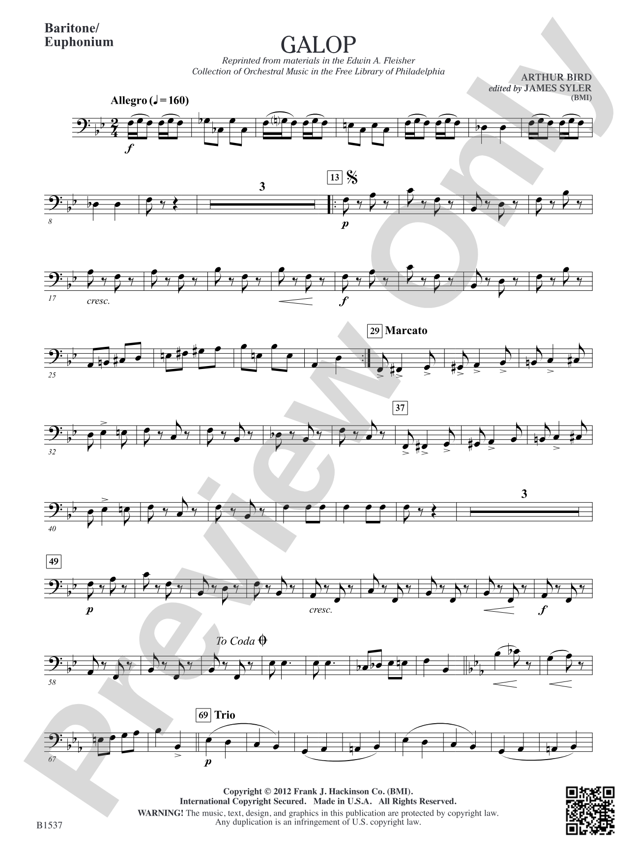 Galop: Baritone/Euphonium