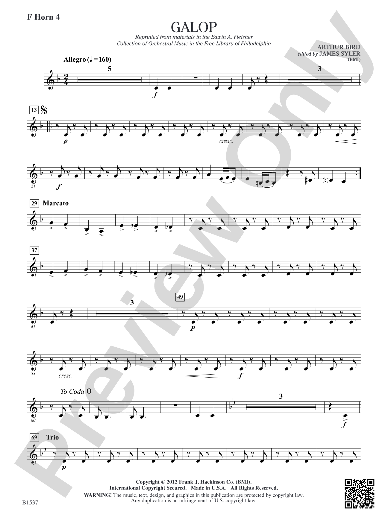 Galop: F Horn 4