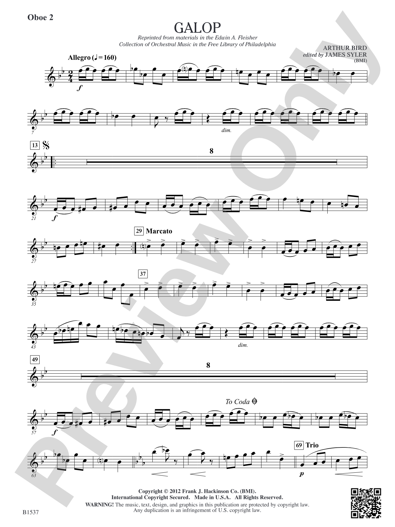 Galop: Oboe 2