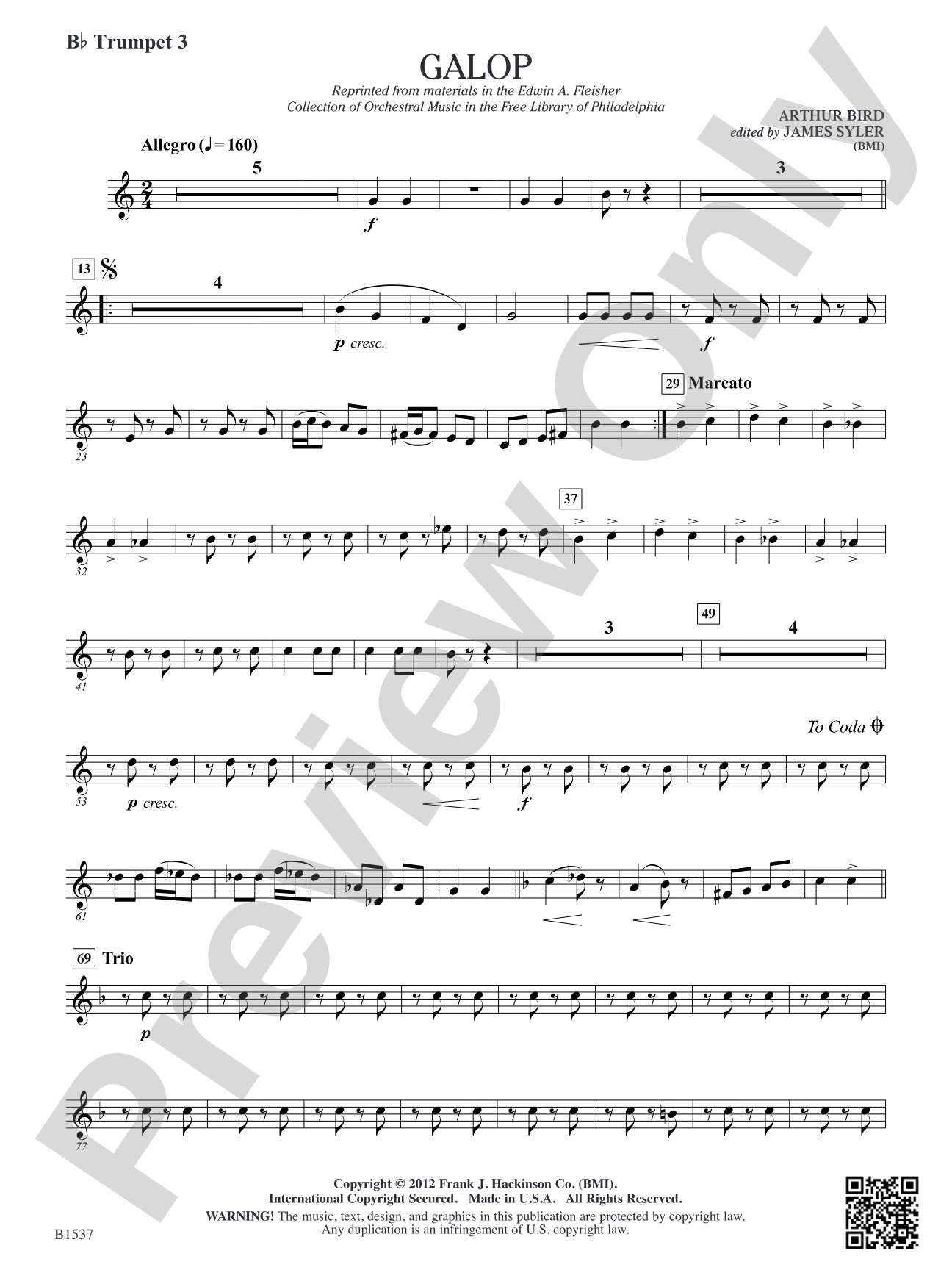 Galop: B-flat Trumpet 3