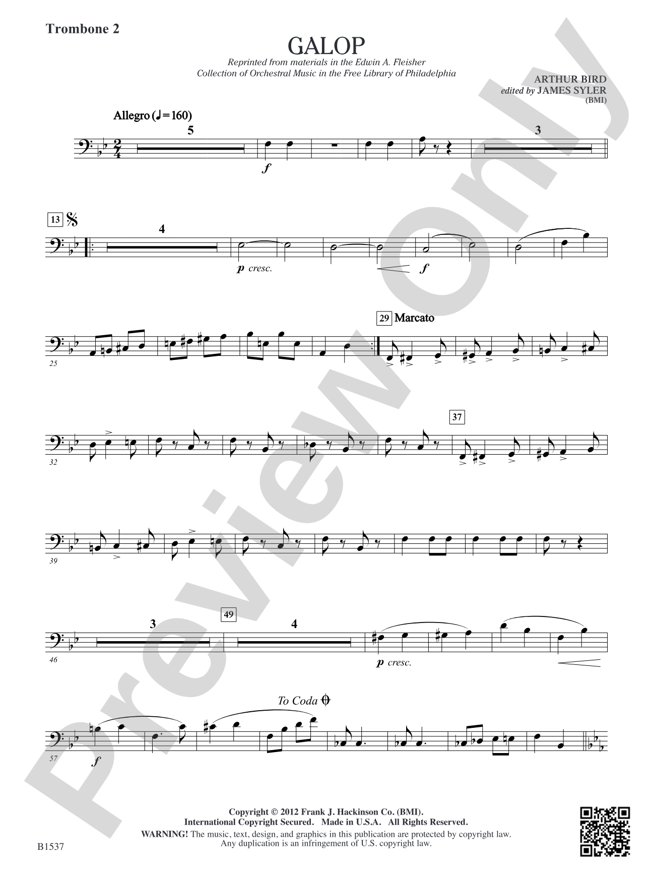 Galop: Trombone 2