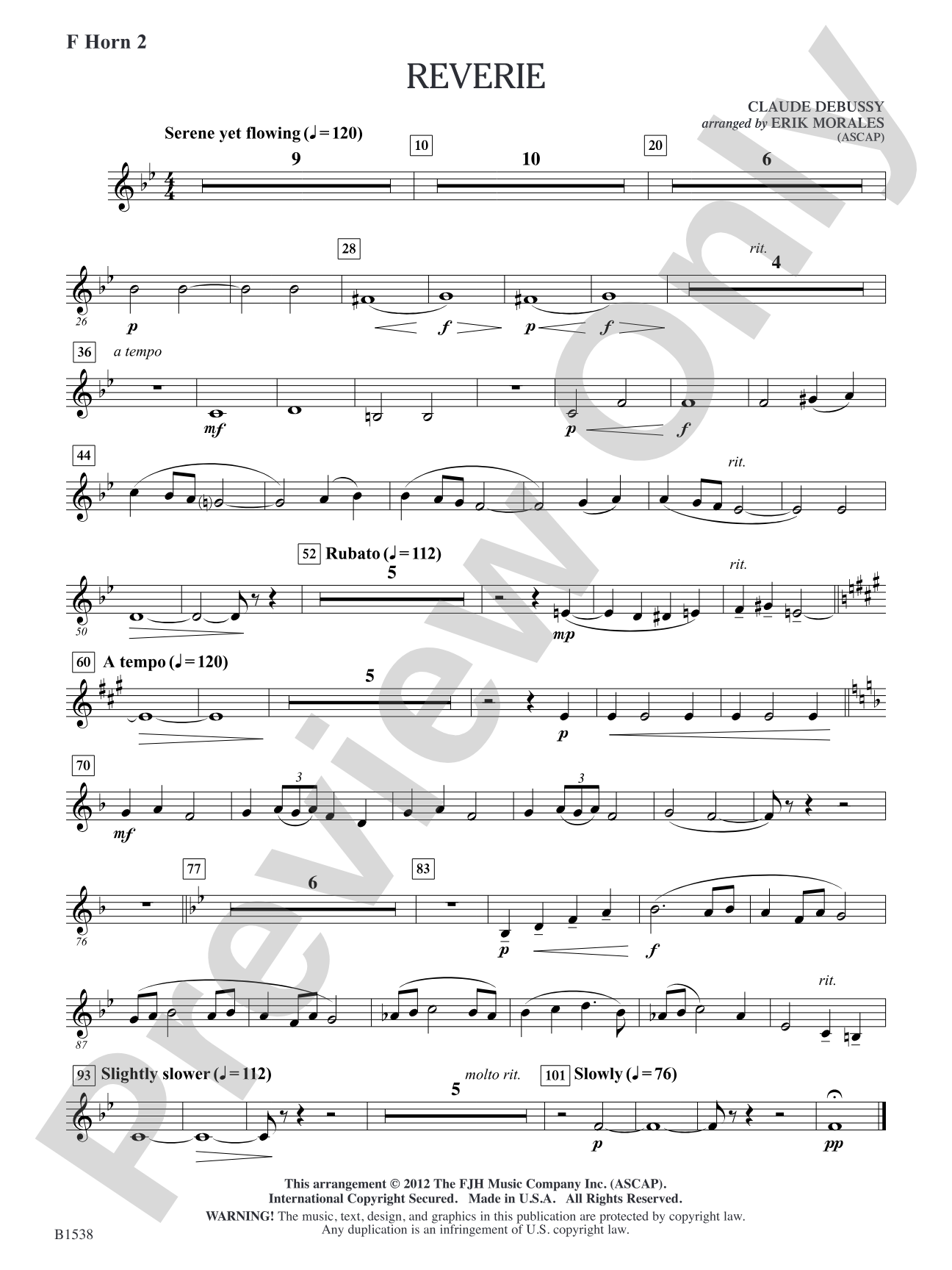Reverie: F Horn 2