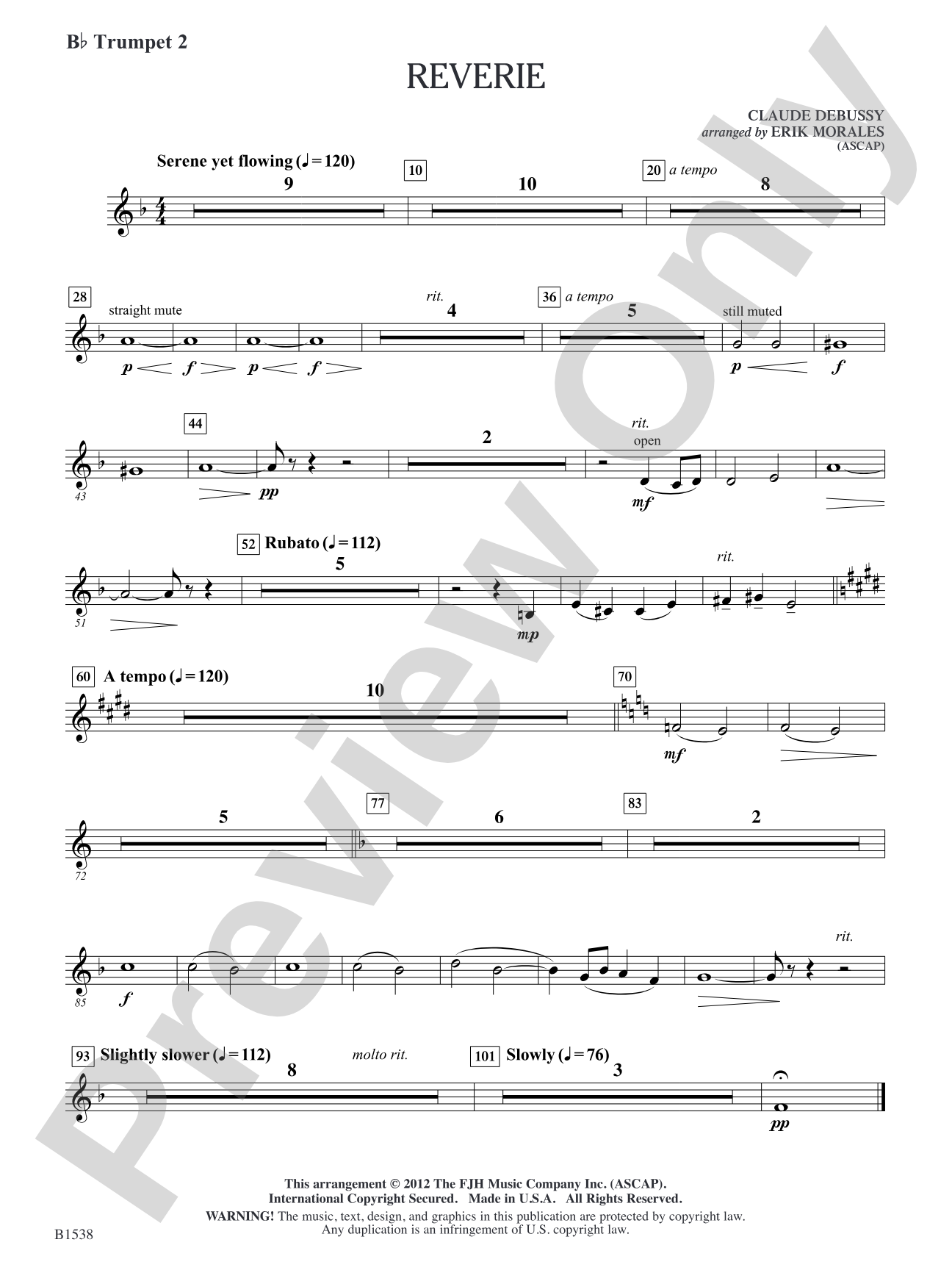Reverie: B-flat Trumpet 2