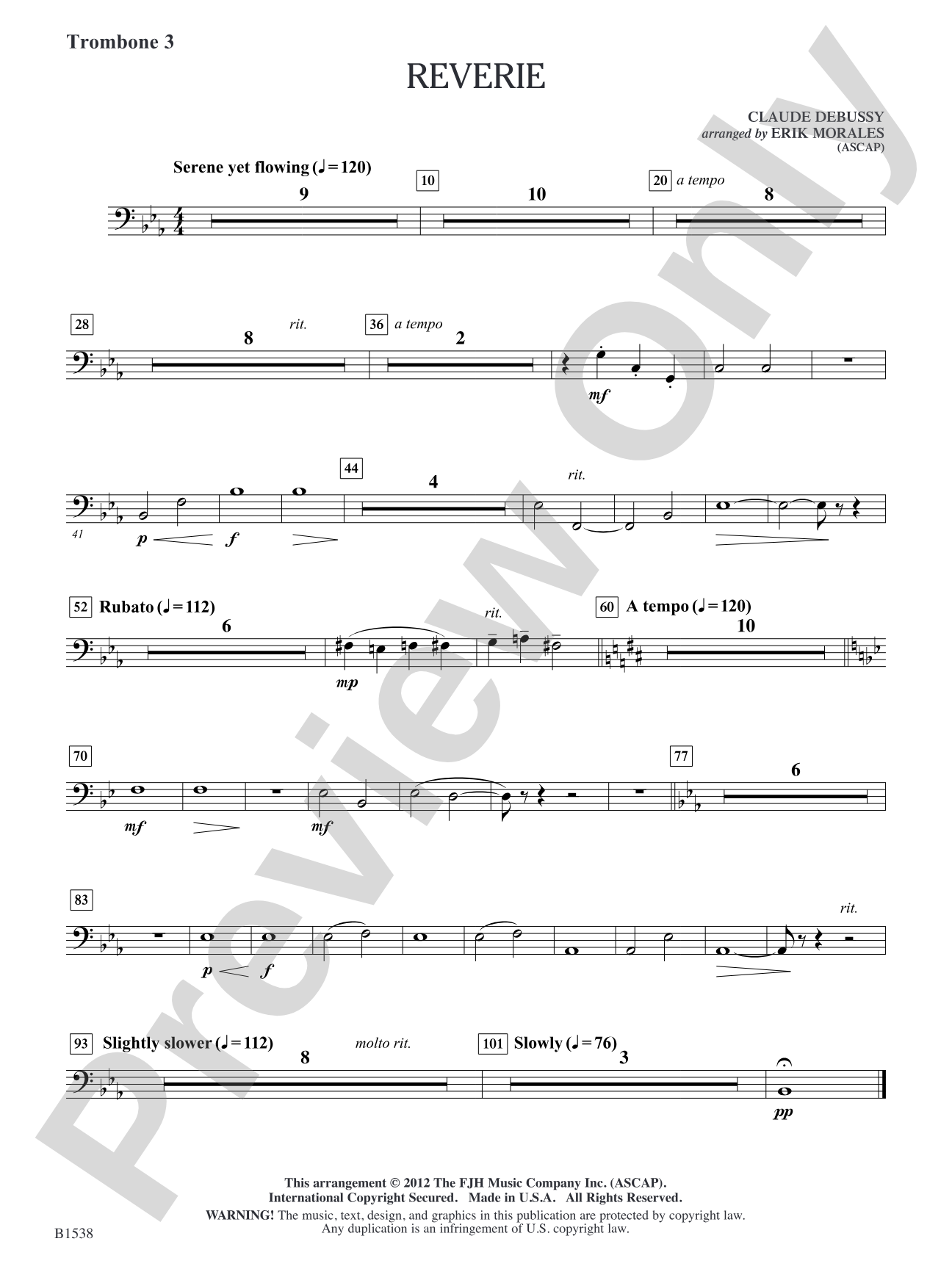 Reverie: Trombone 3