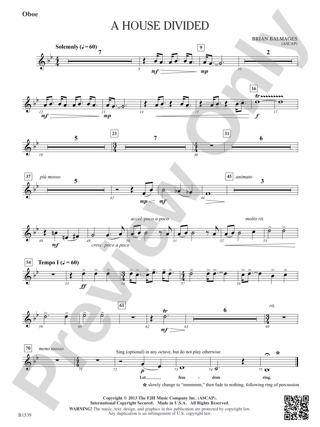 A House Divided: Oboe