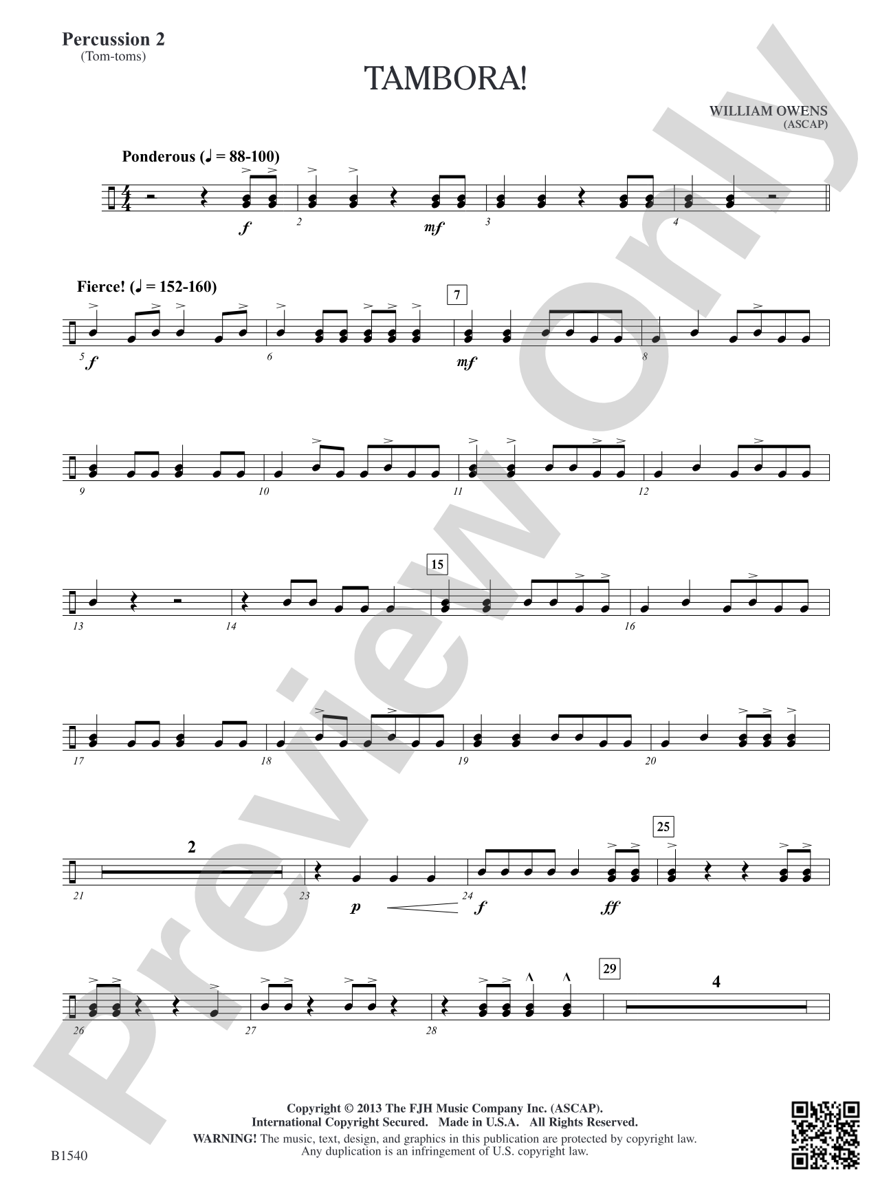 Tambora!: Percussion 2