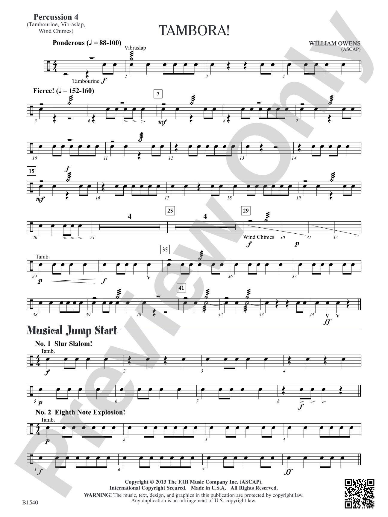 Tambora!: Percussion 4