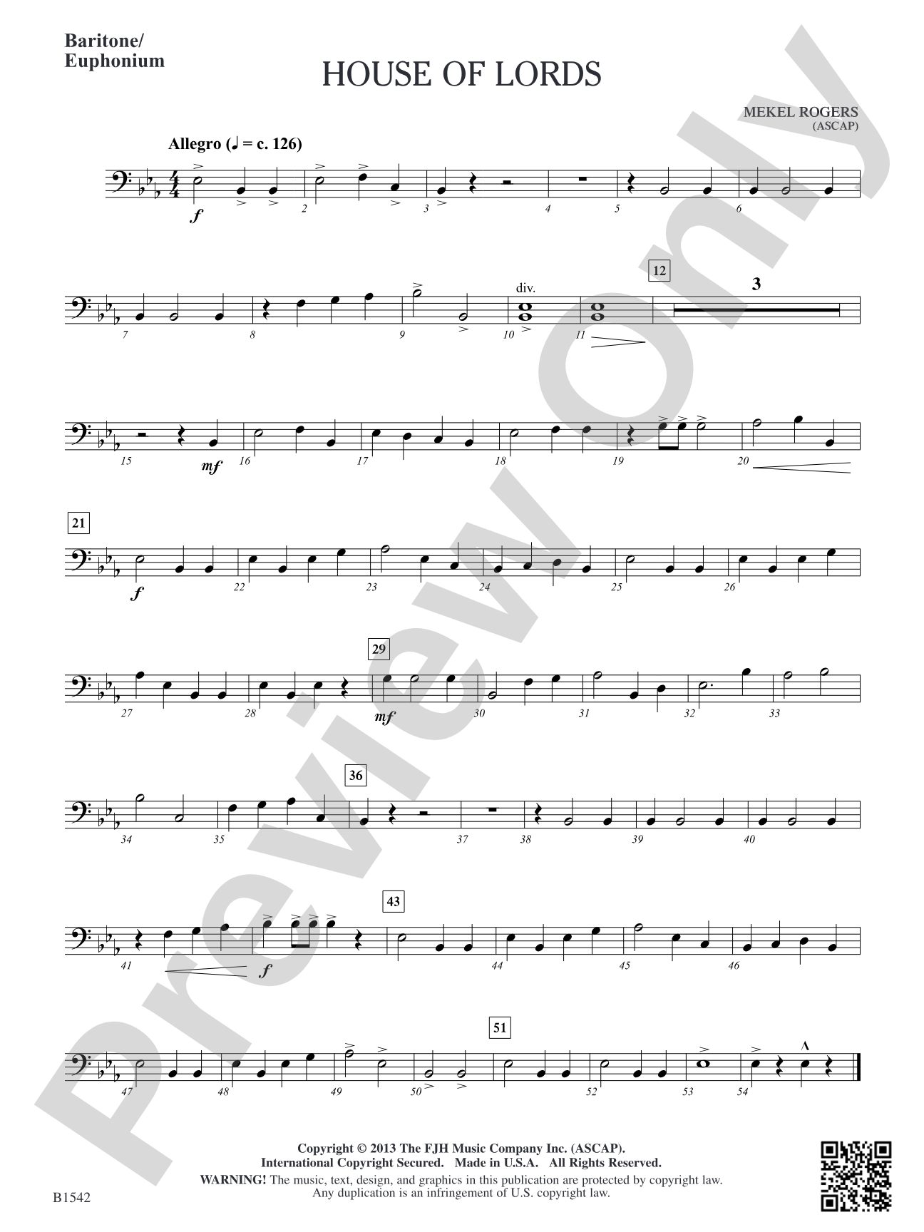 House of Lords: Baritone/Euphonium