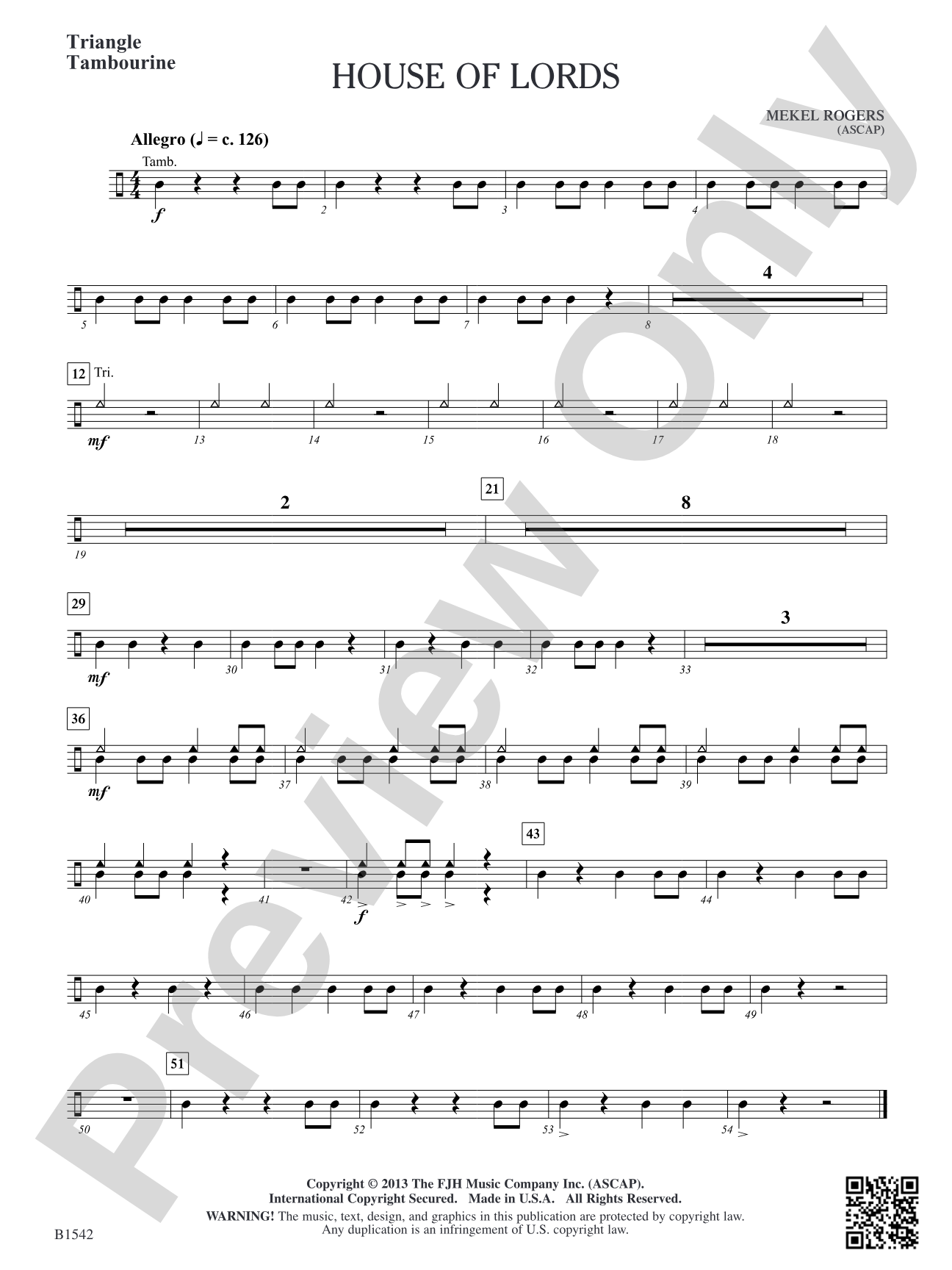 House of Lords: Triangle/Tambourine