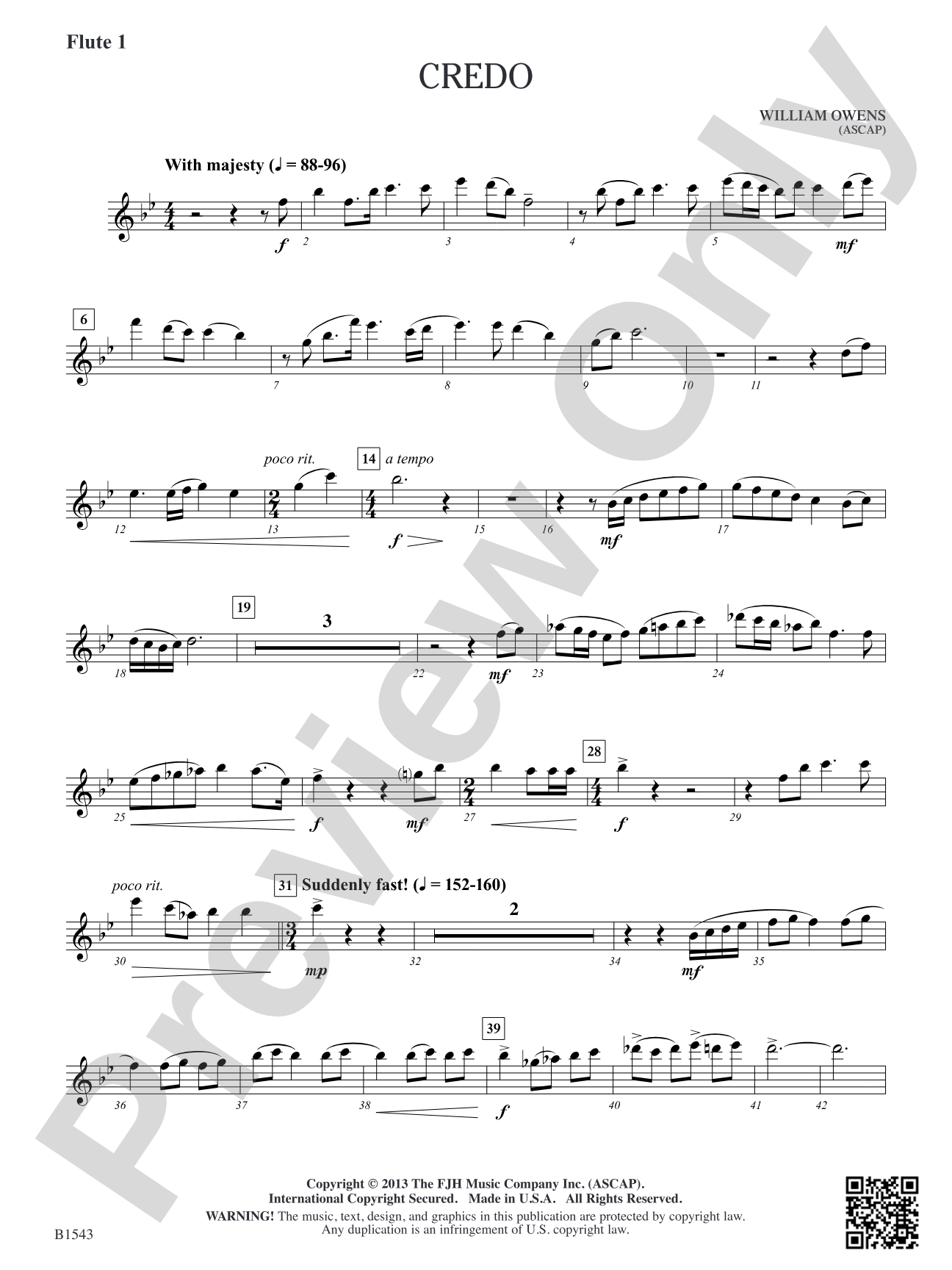 Credo: Flute 1
