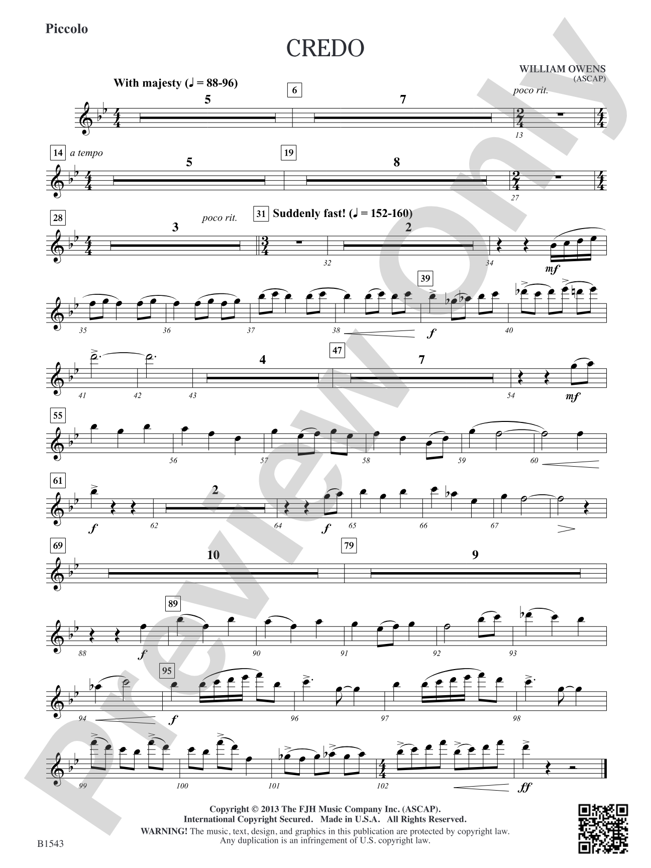 Credo: Piccolo (opt.)