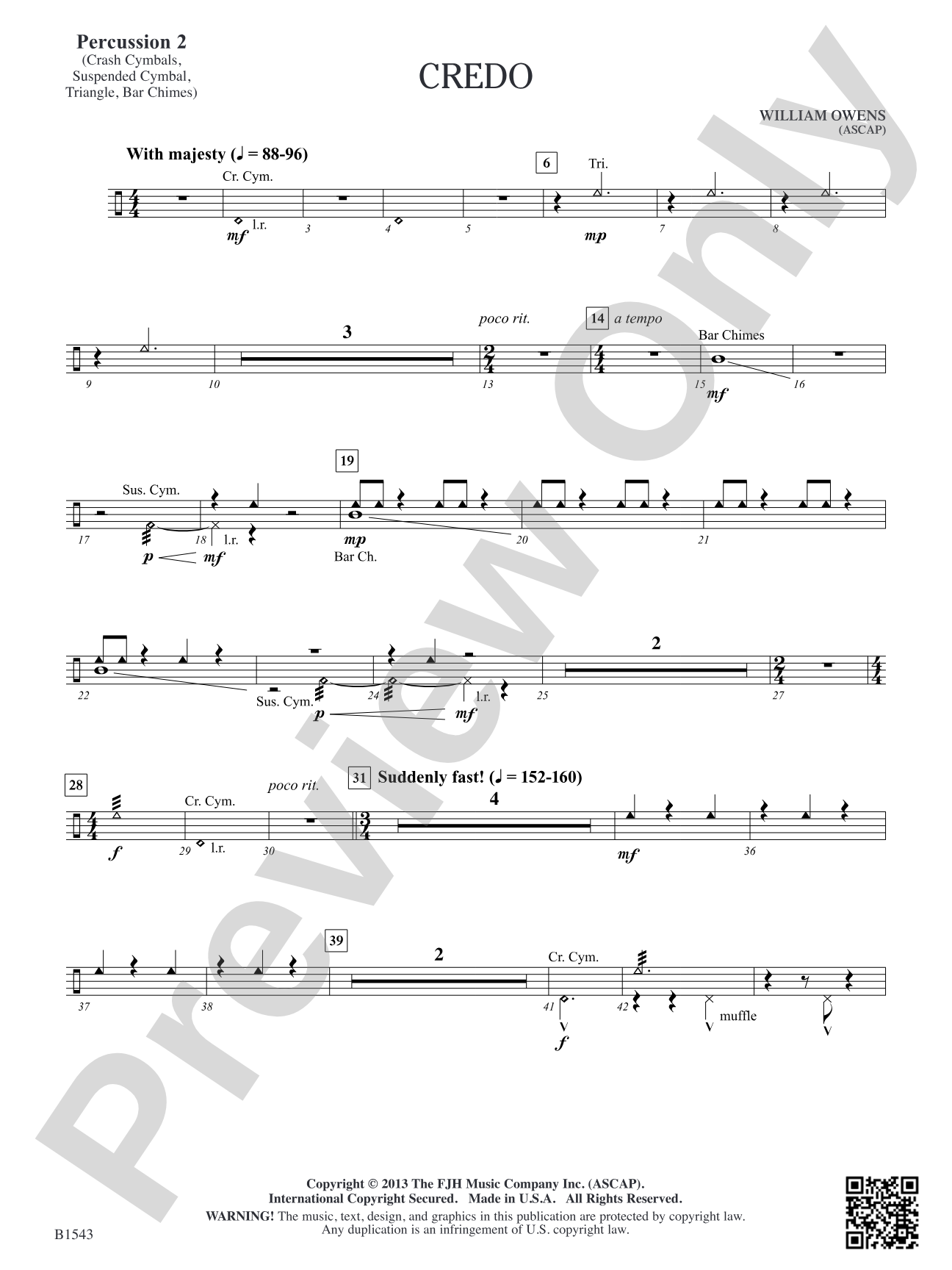 Credo: Percussion 2