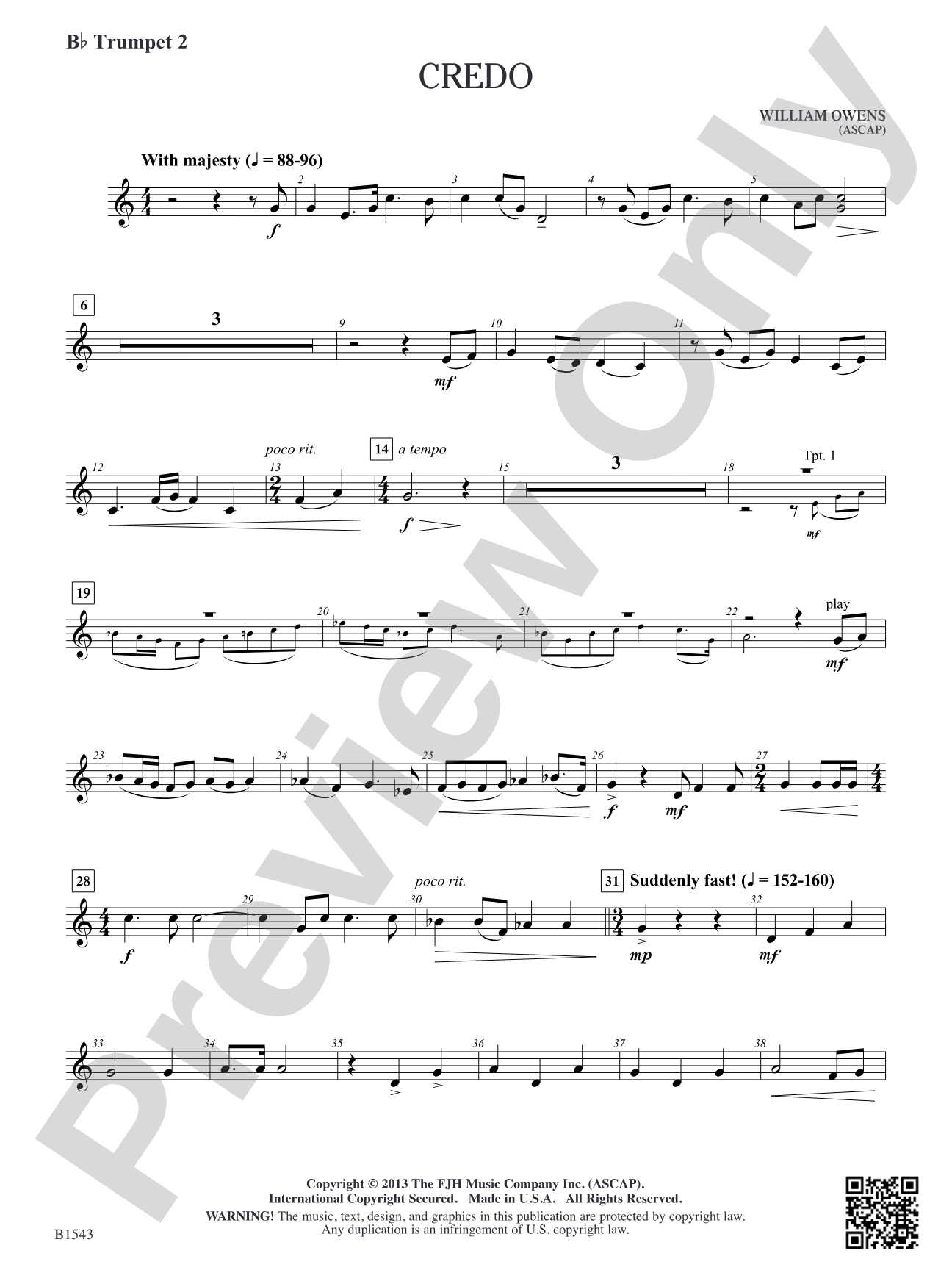 Credo: B-flat Trumpet 2