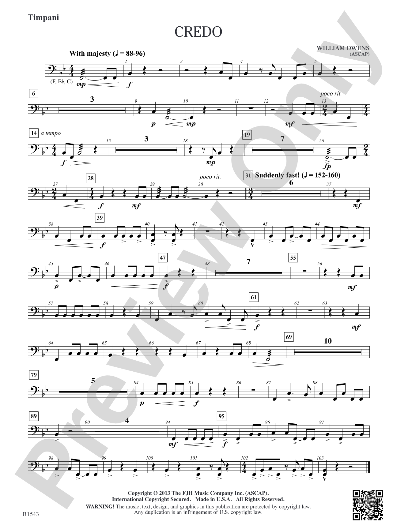 Credo: Timpani