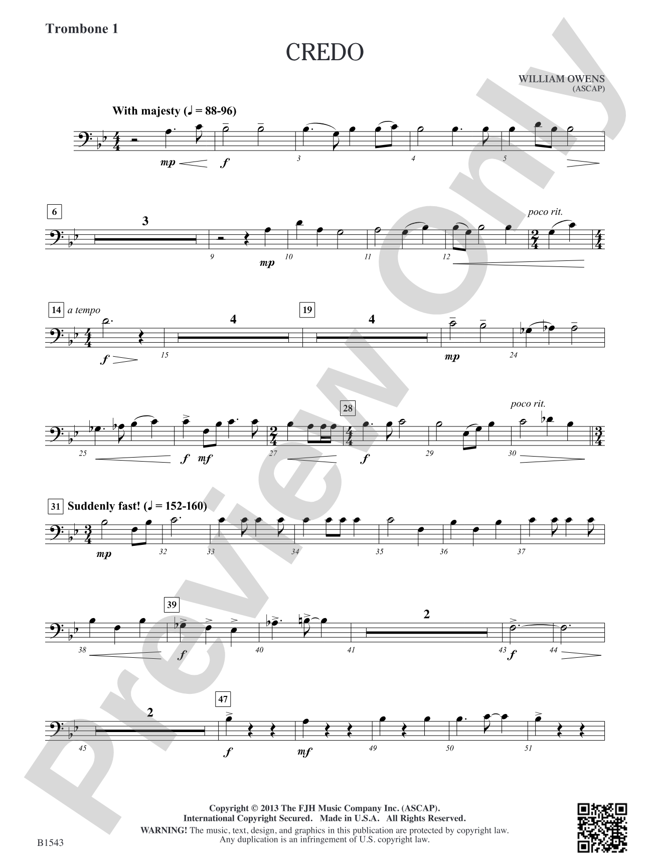 Credo: Trombone 1