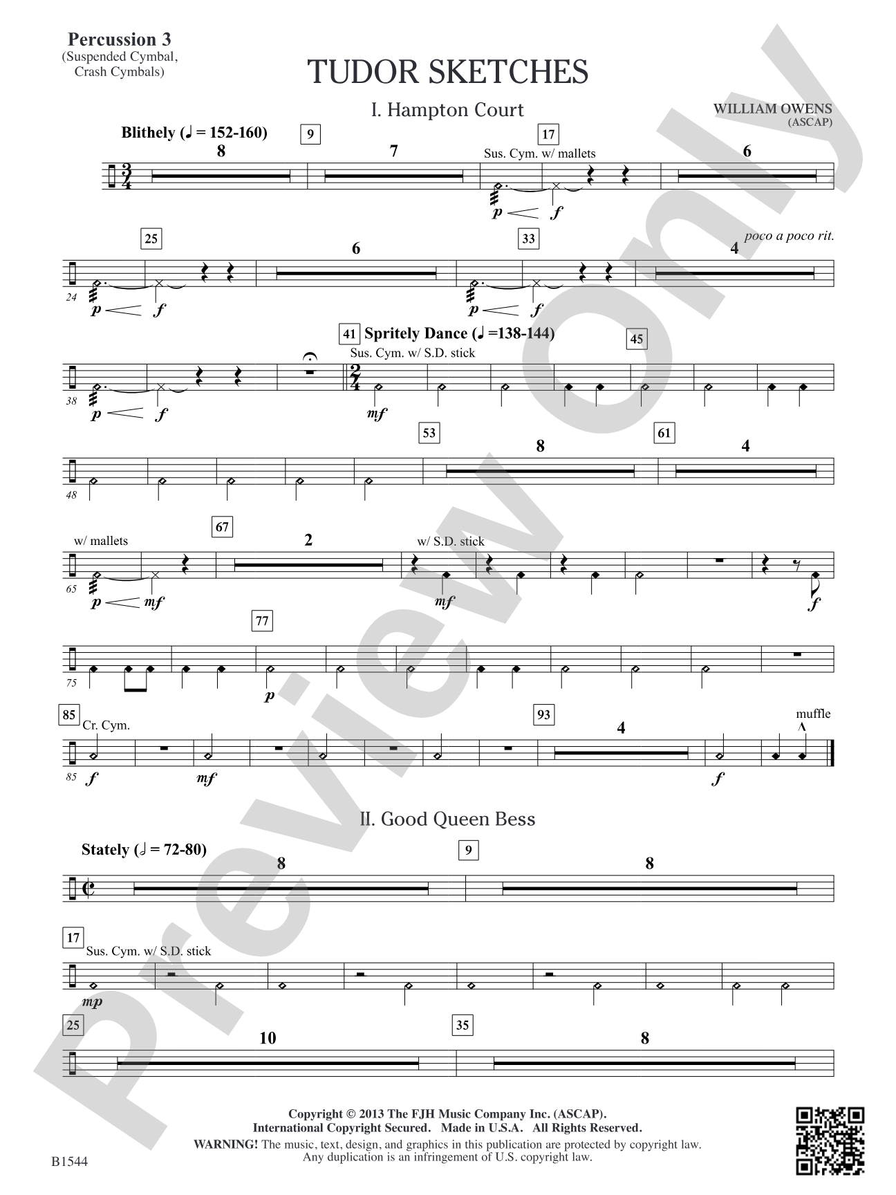 Tudor Sketches: Percussion 3
