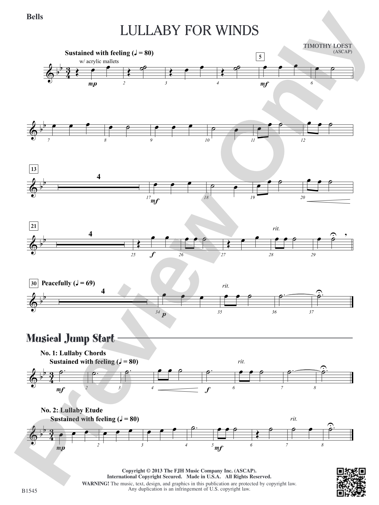 Lullaby for Winds: Bells