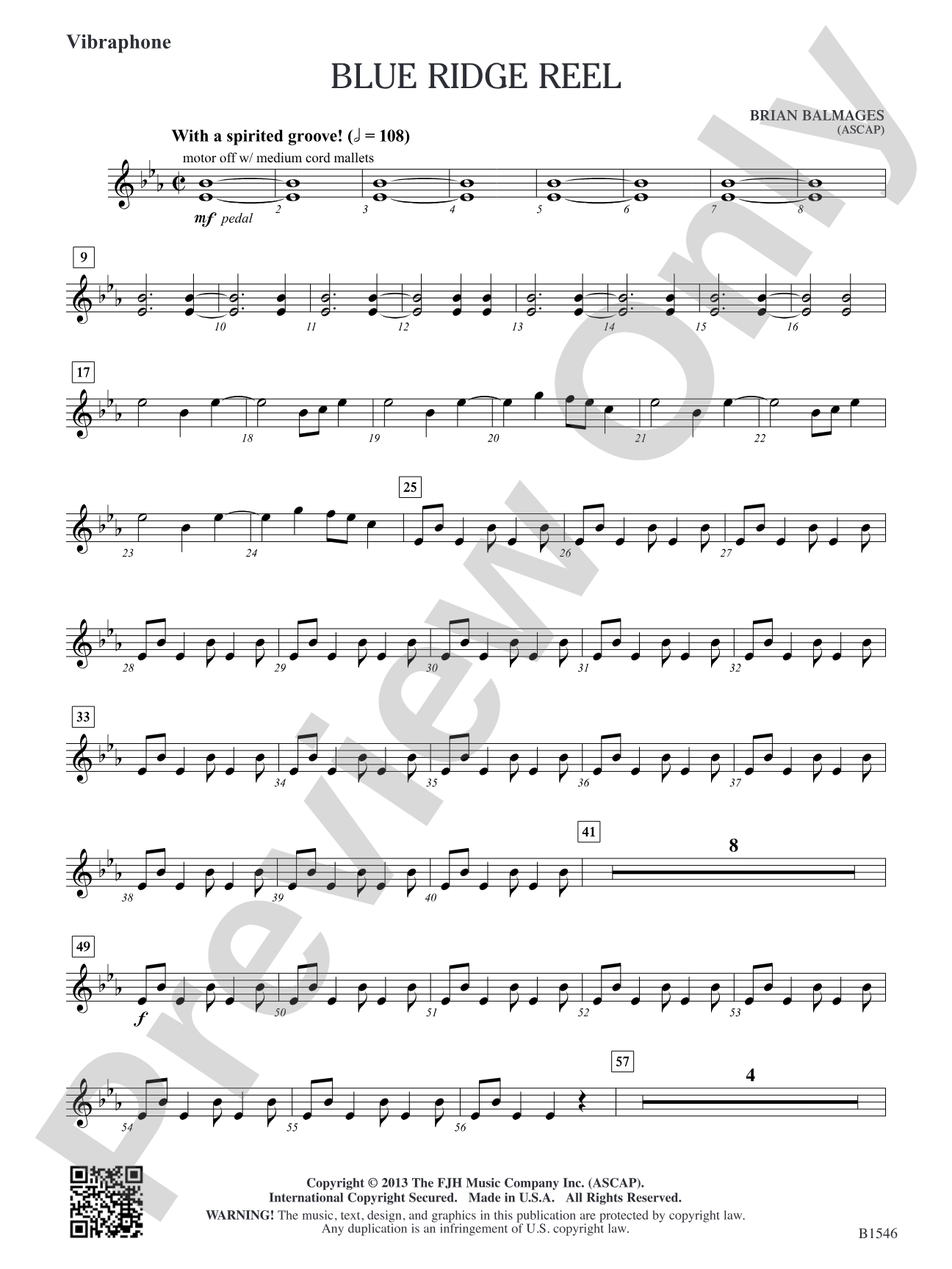 Blue Ridge Reel: Vibraphone