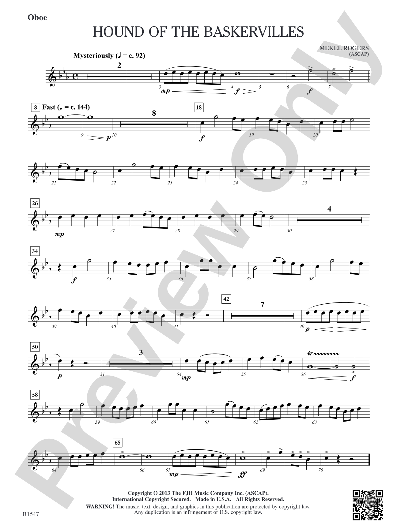 Hounds of Baskervilles: Oboe
