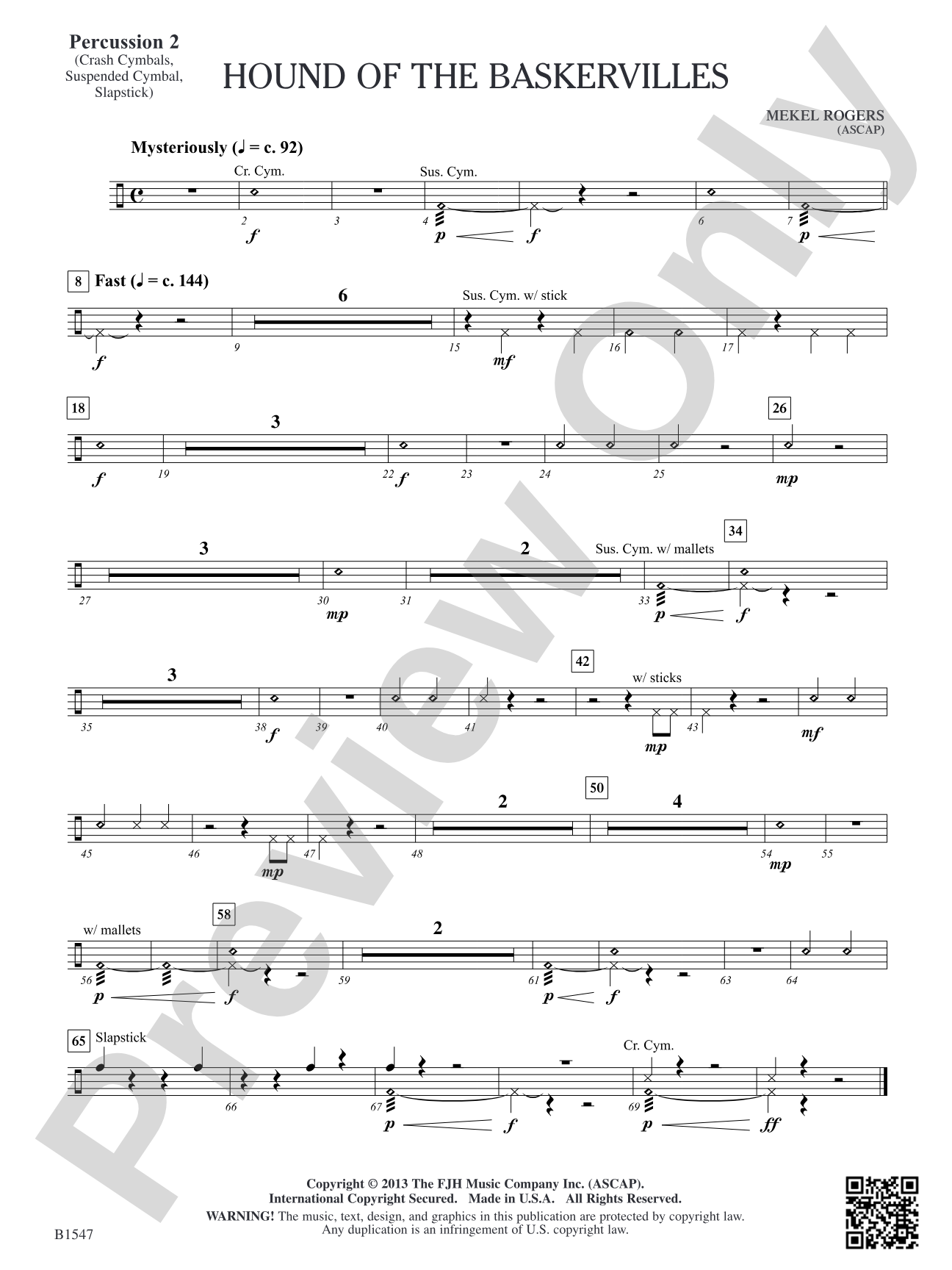 Hounds of Baskervilles: Percussion 2
