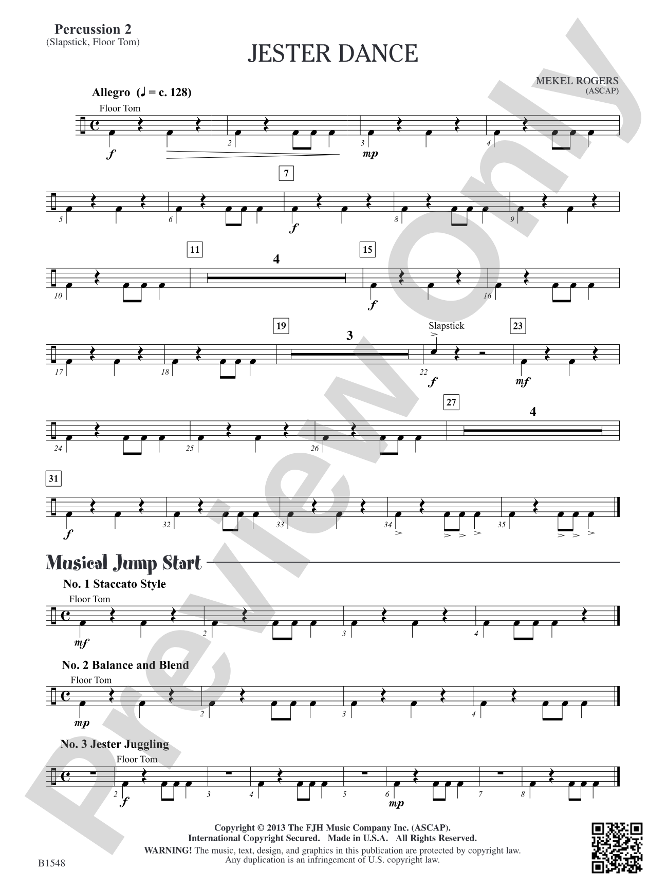 Jester Dance: Percussion 2