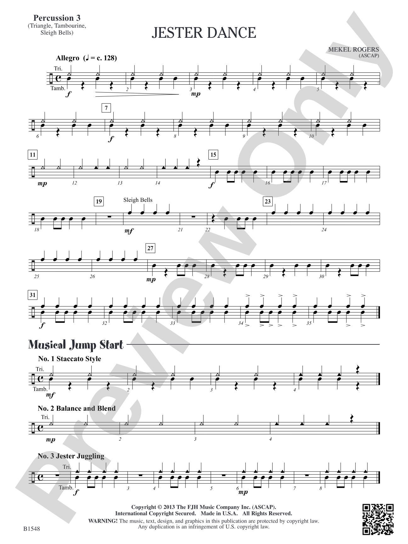 Jester Dance: Percussion 3