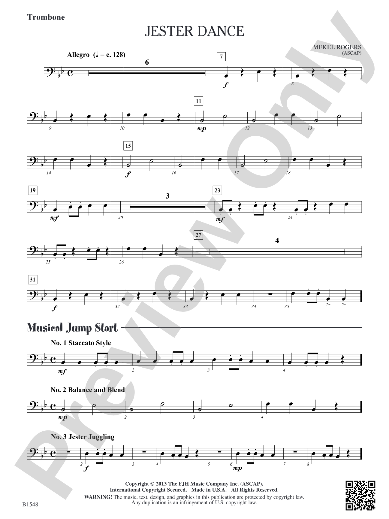 Jester Dance: Trombone