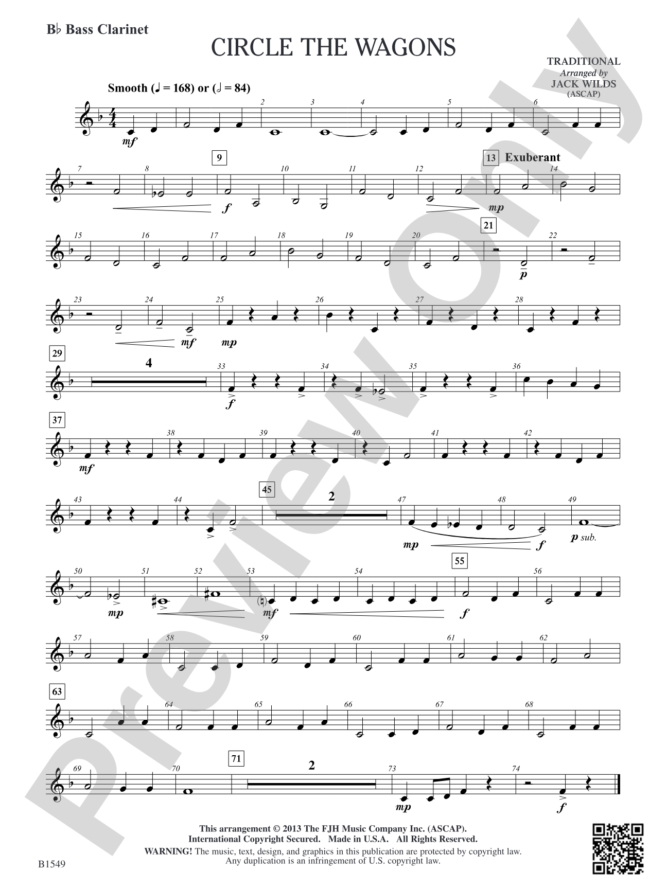 Circle the Wagons: B-flat Bass Clarinet