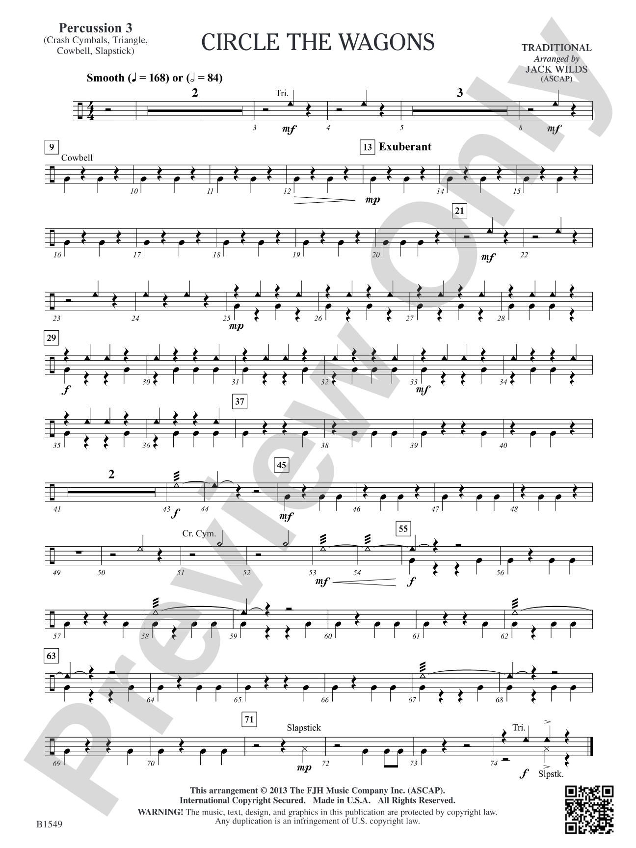 Circle the Wagons: Percussion 3