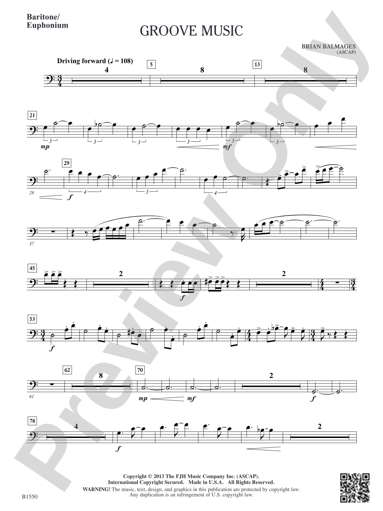 Groove Music: Baritone/Euphonium