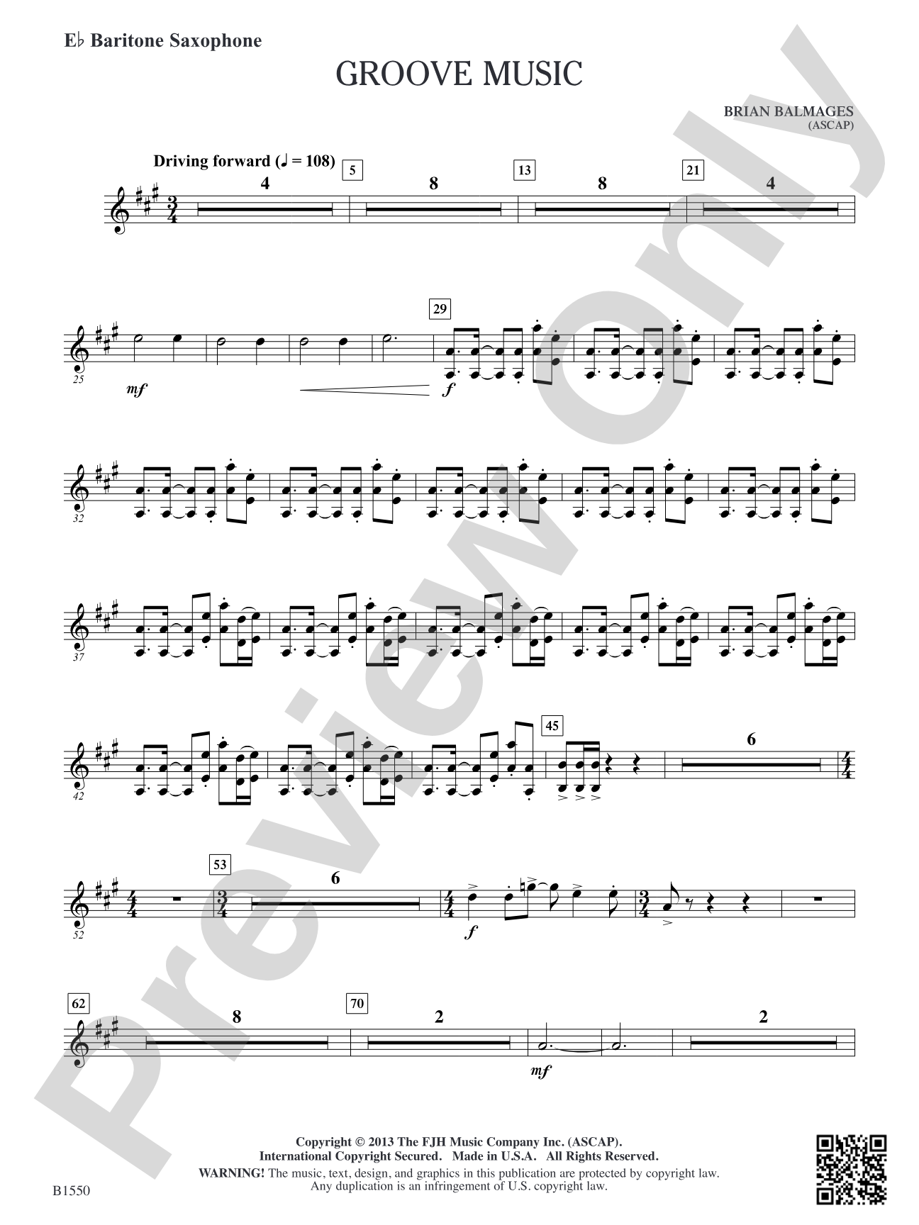 Groove Music: E-flat Baritone Saxophone