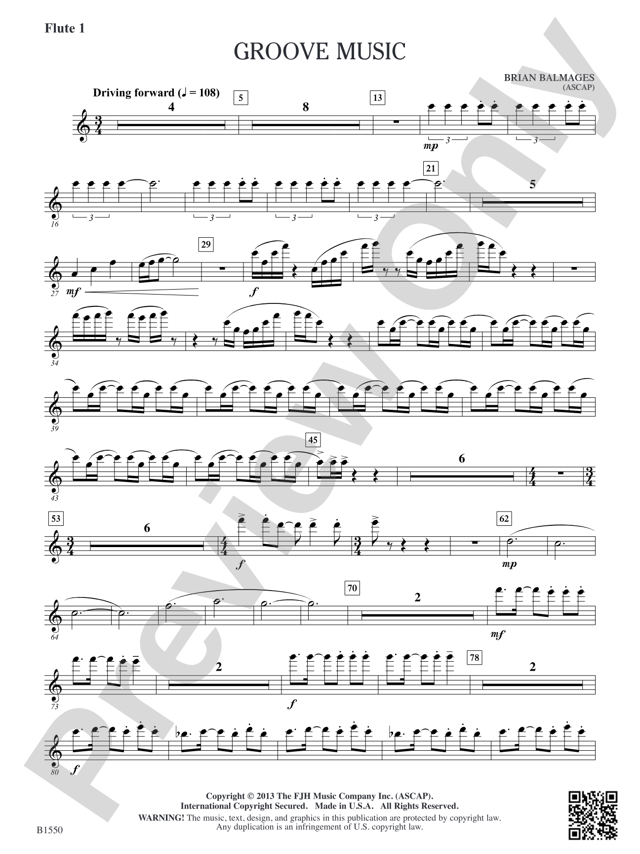 Groove Music: Flute 1