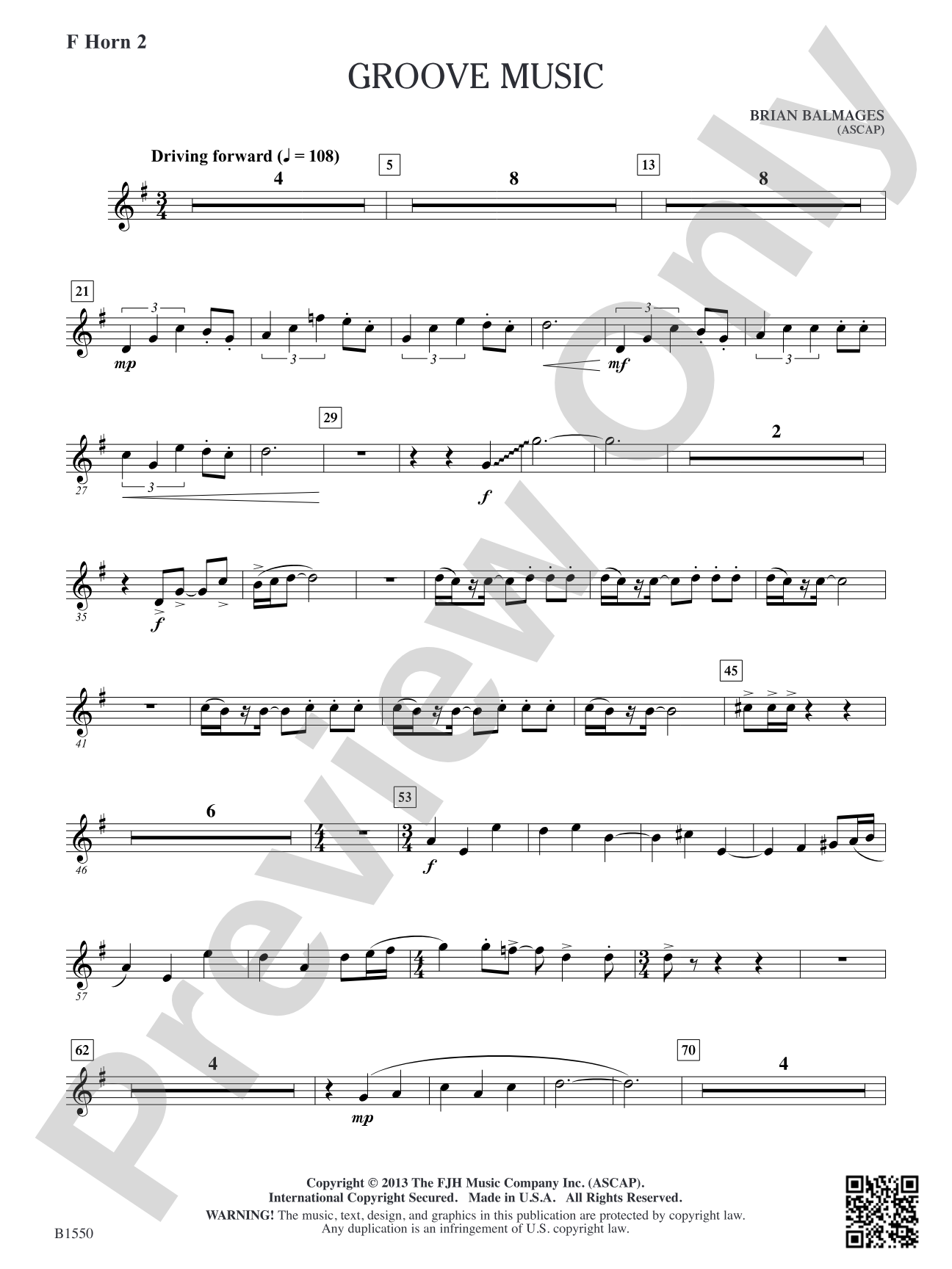 Groove Music: F Horn 2