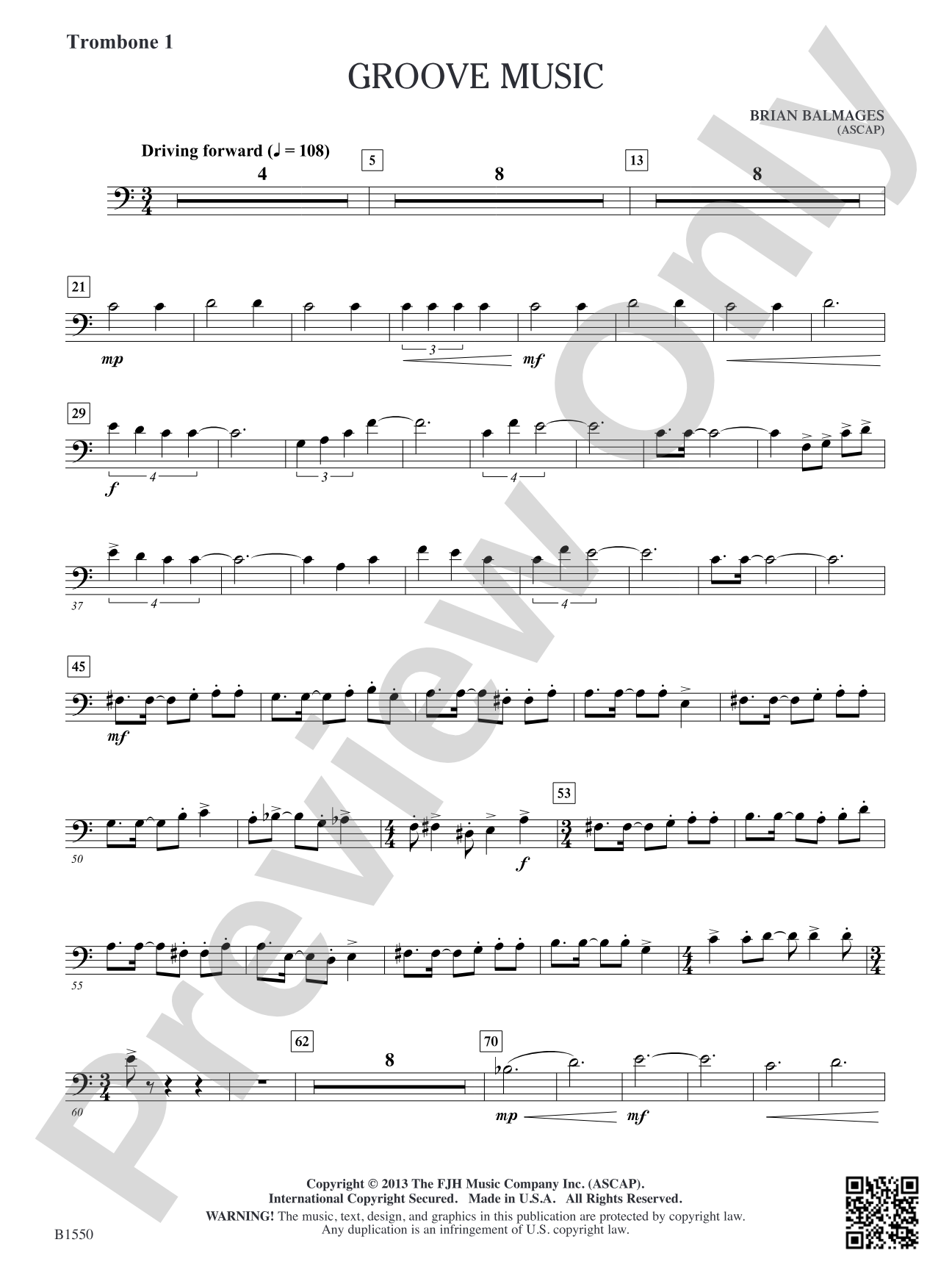 Groove Music: Trombone 1