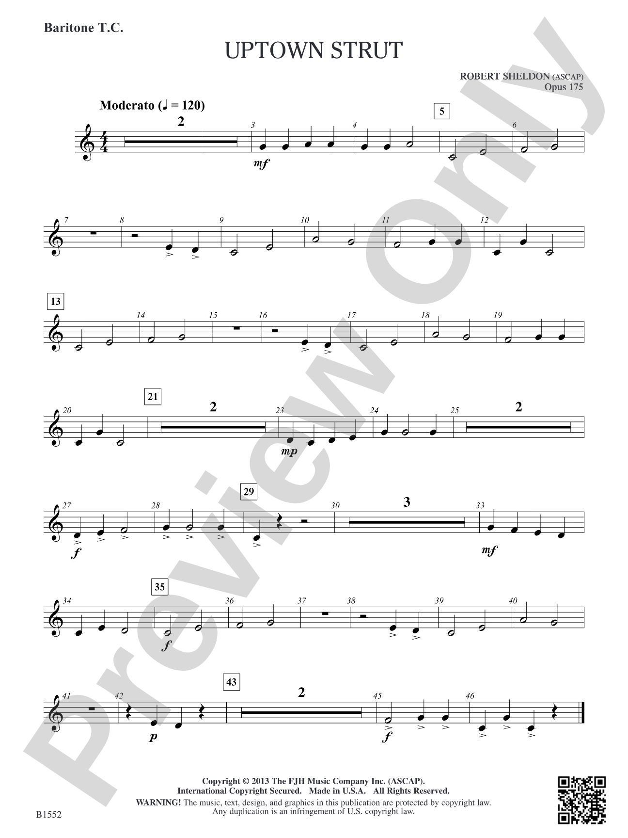 Uptown Strut: Baritone T.C.