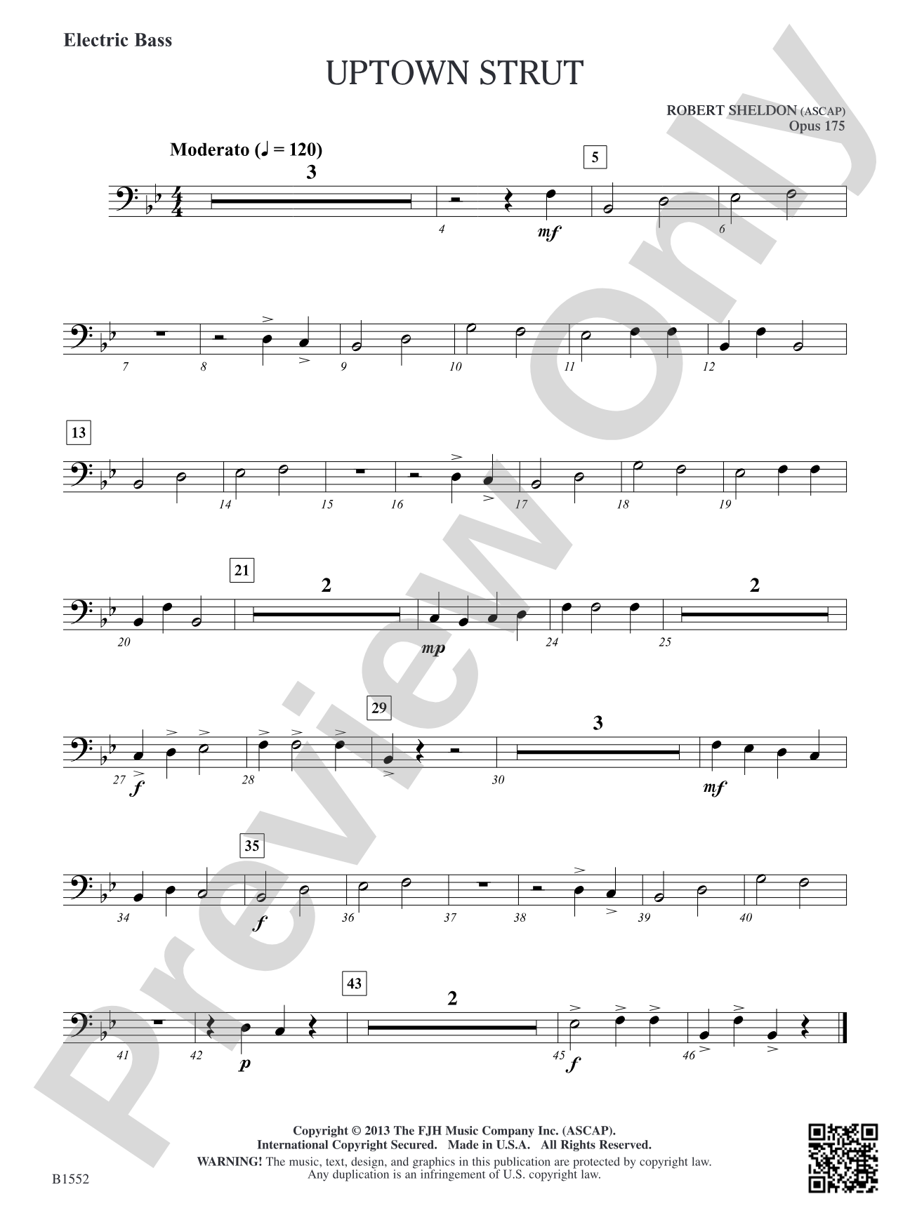 Uptown Strut: Electric Bass
