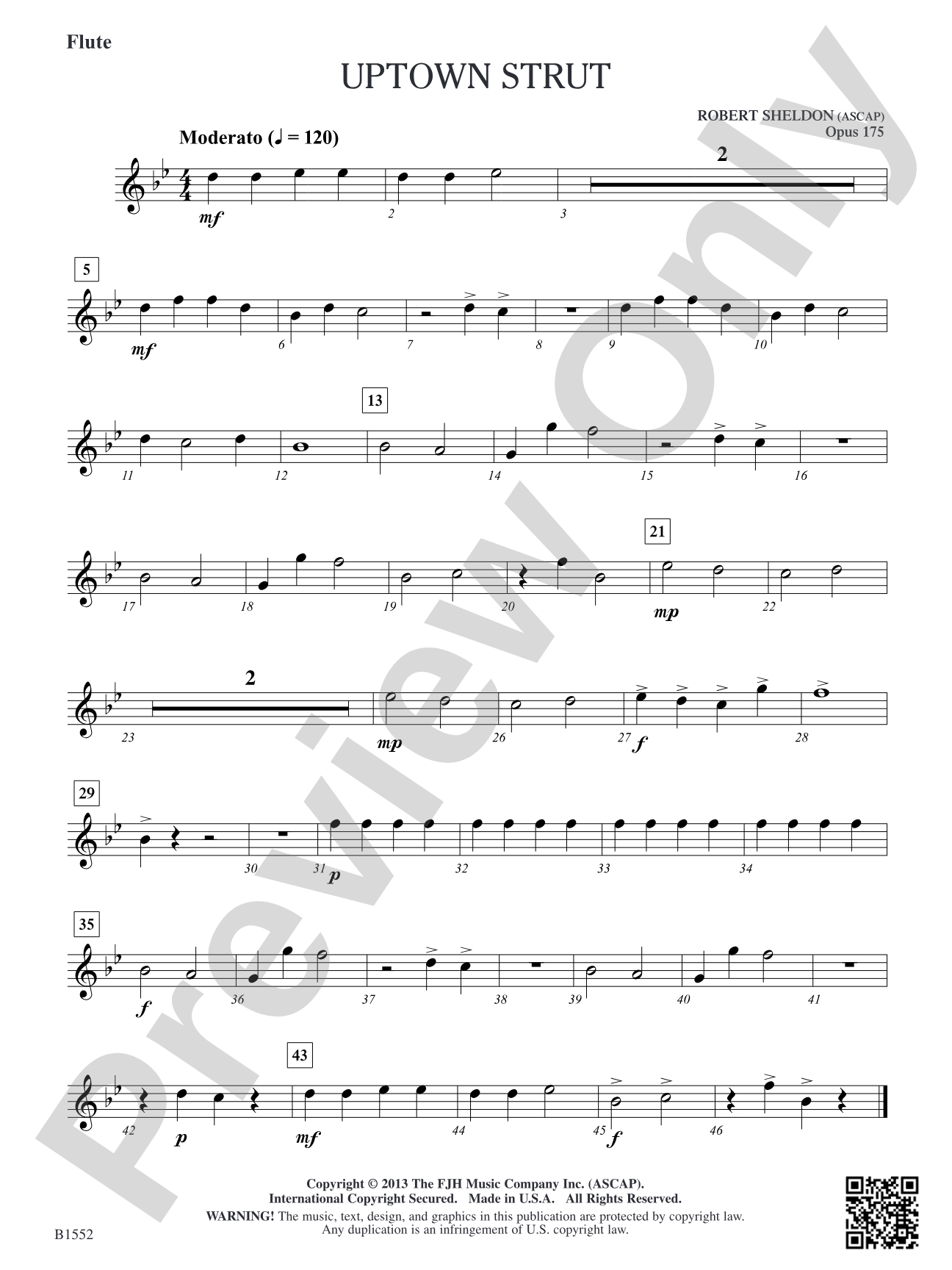 Uptown Strut: Flute