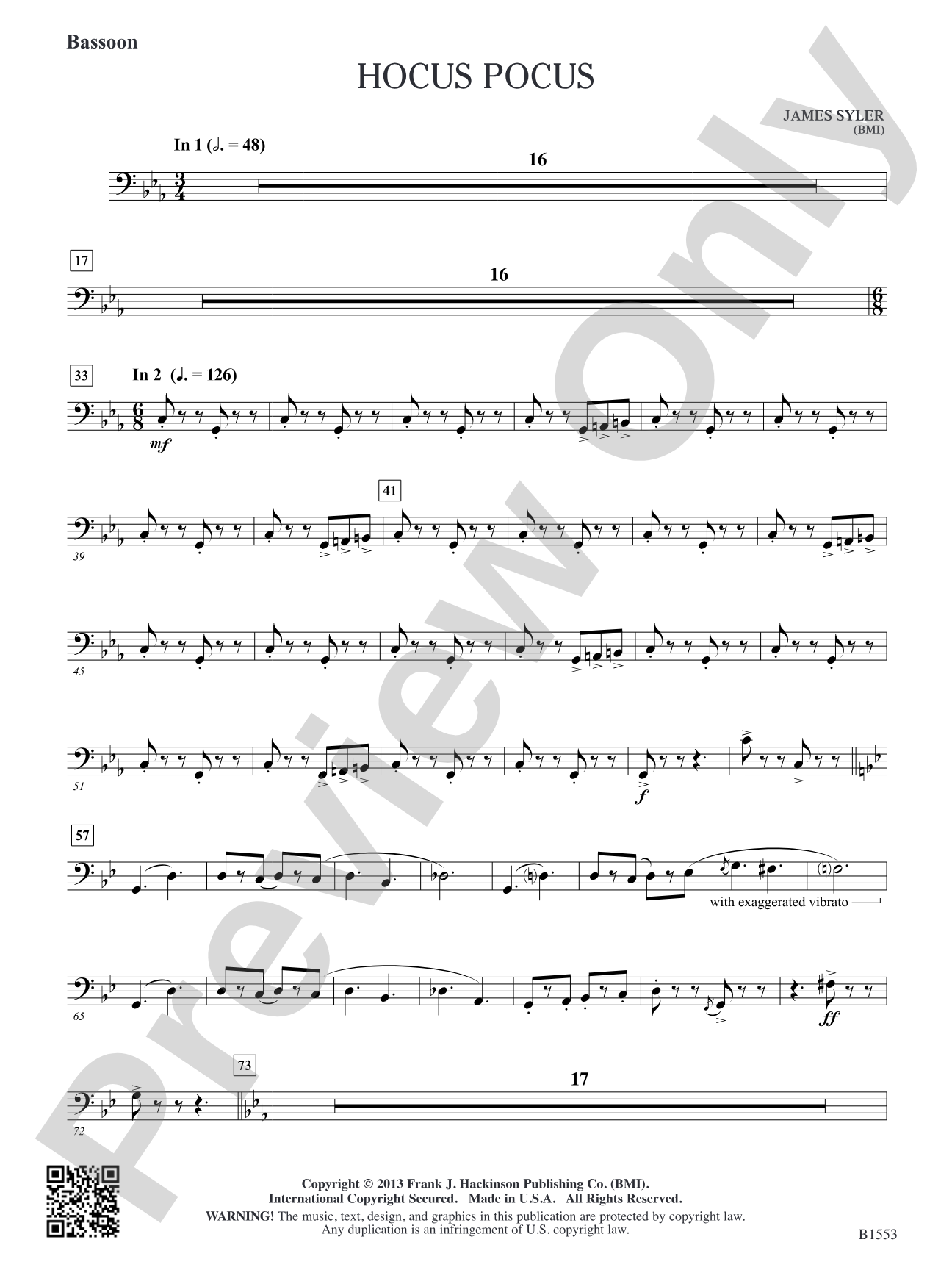 Hocus Pocus: Bassoon