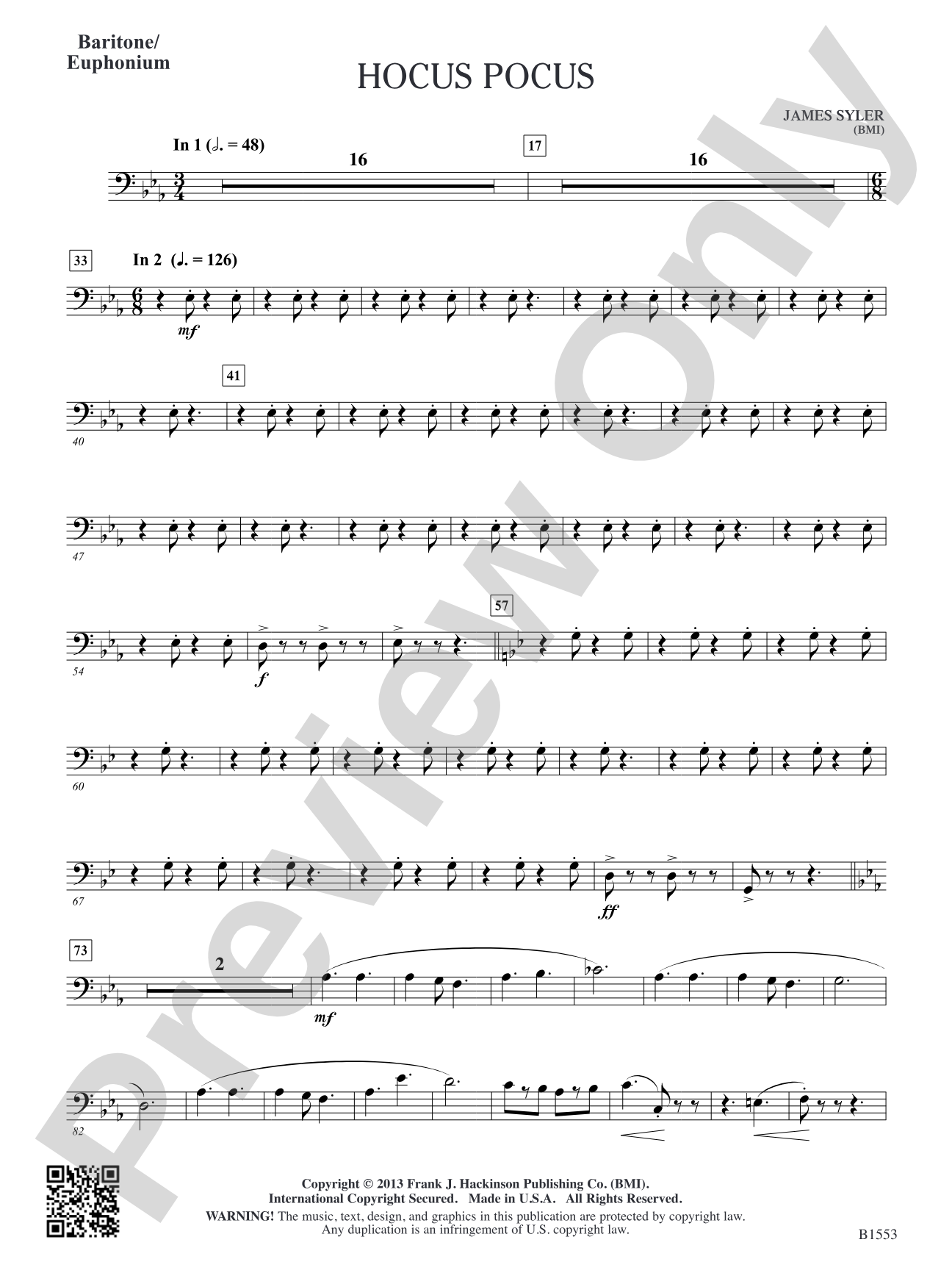 Hocus Pocus: Baritone/Euphonium