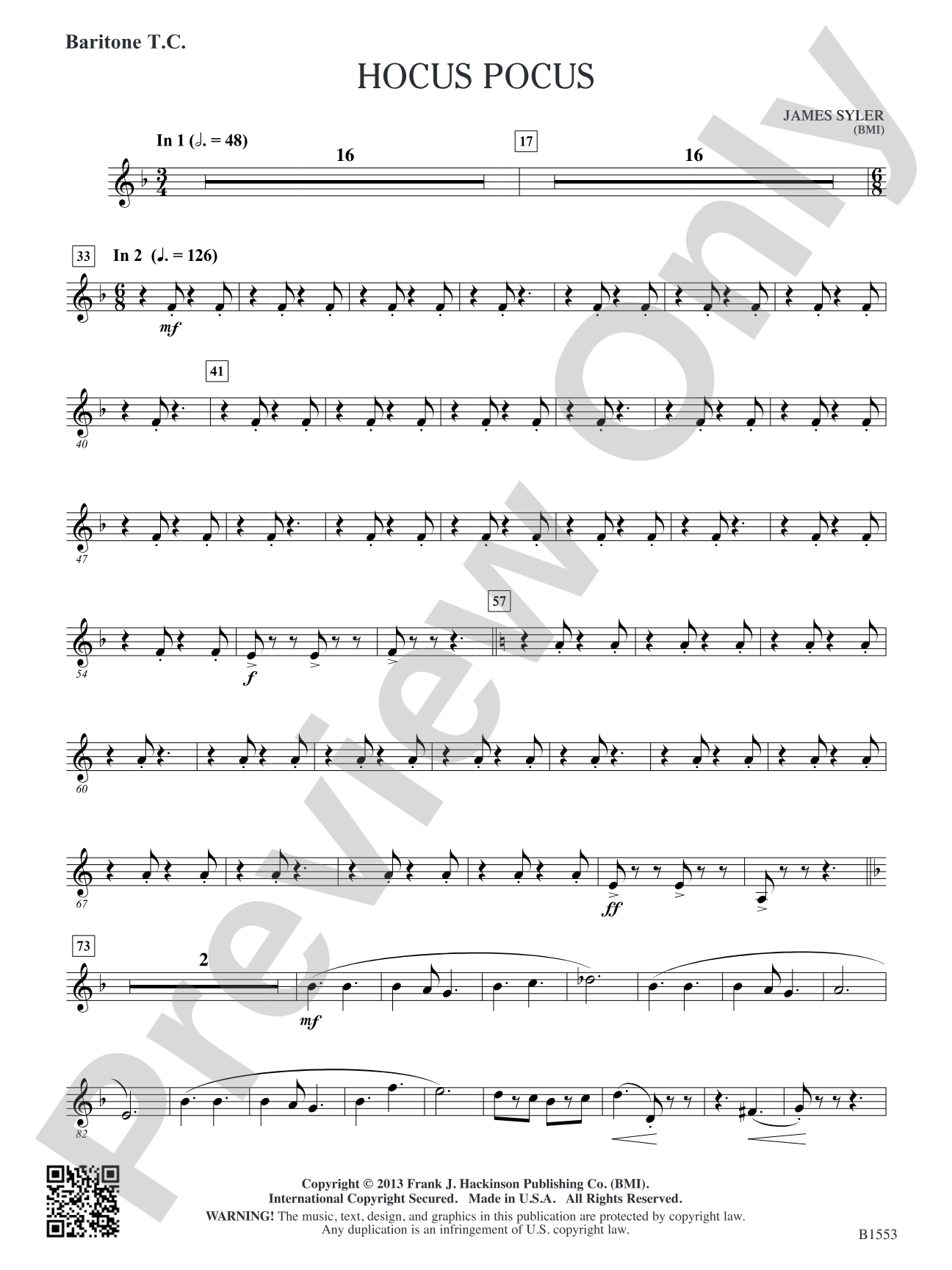 Hocus Pocus: Baritone T.C.