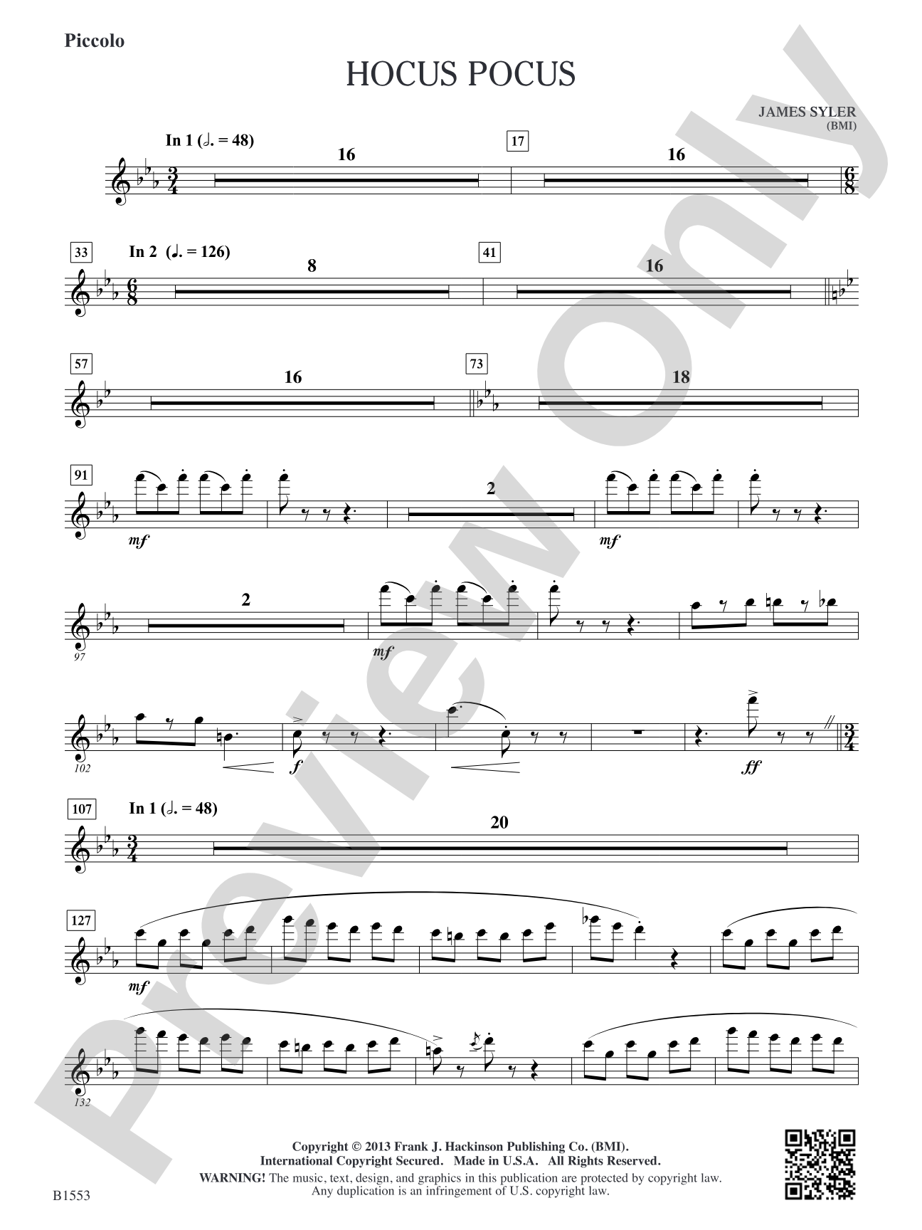 Hocus Pocus: Piccolo (opt.)