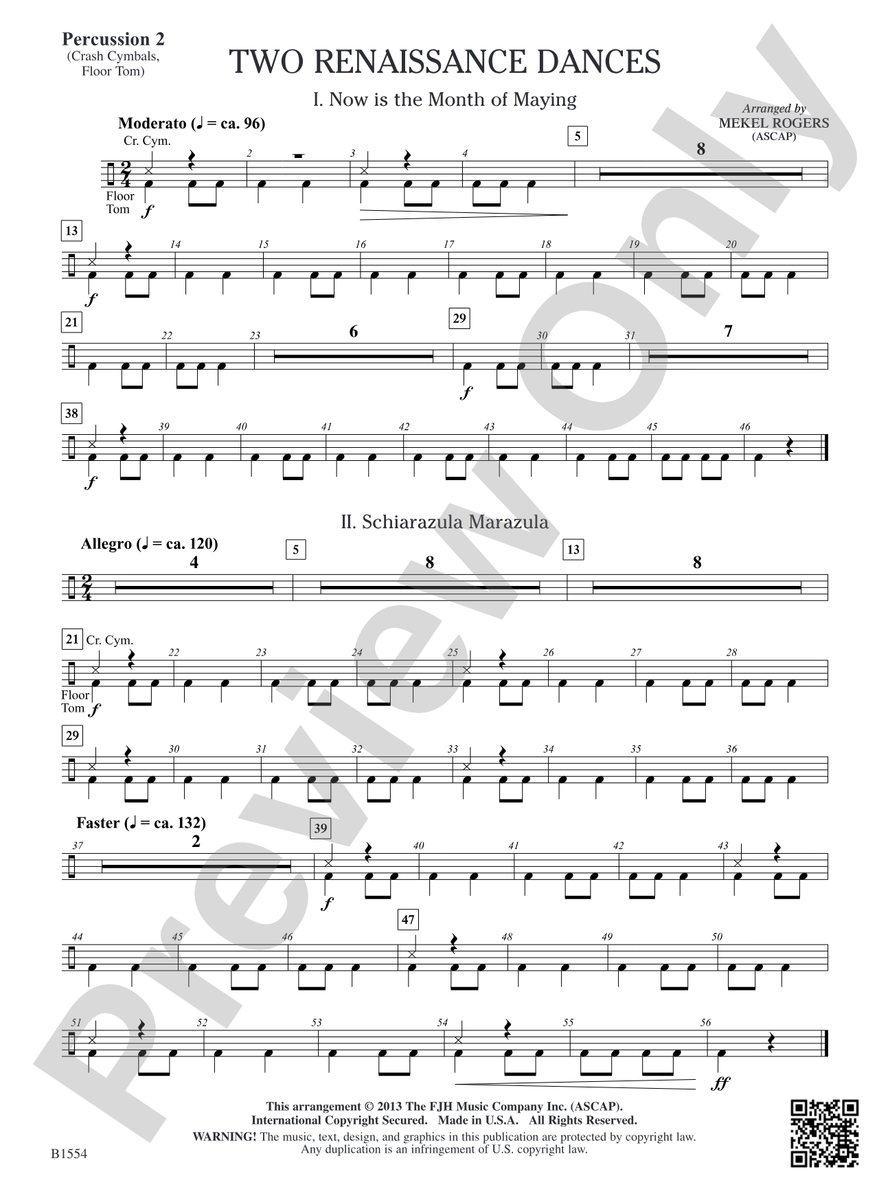 Two Renaissance Dances: Percussion 2