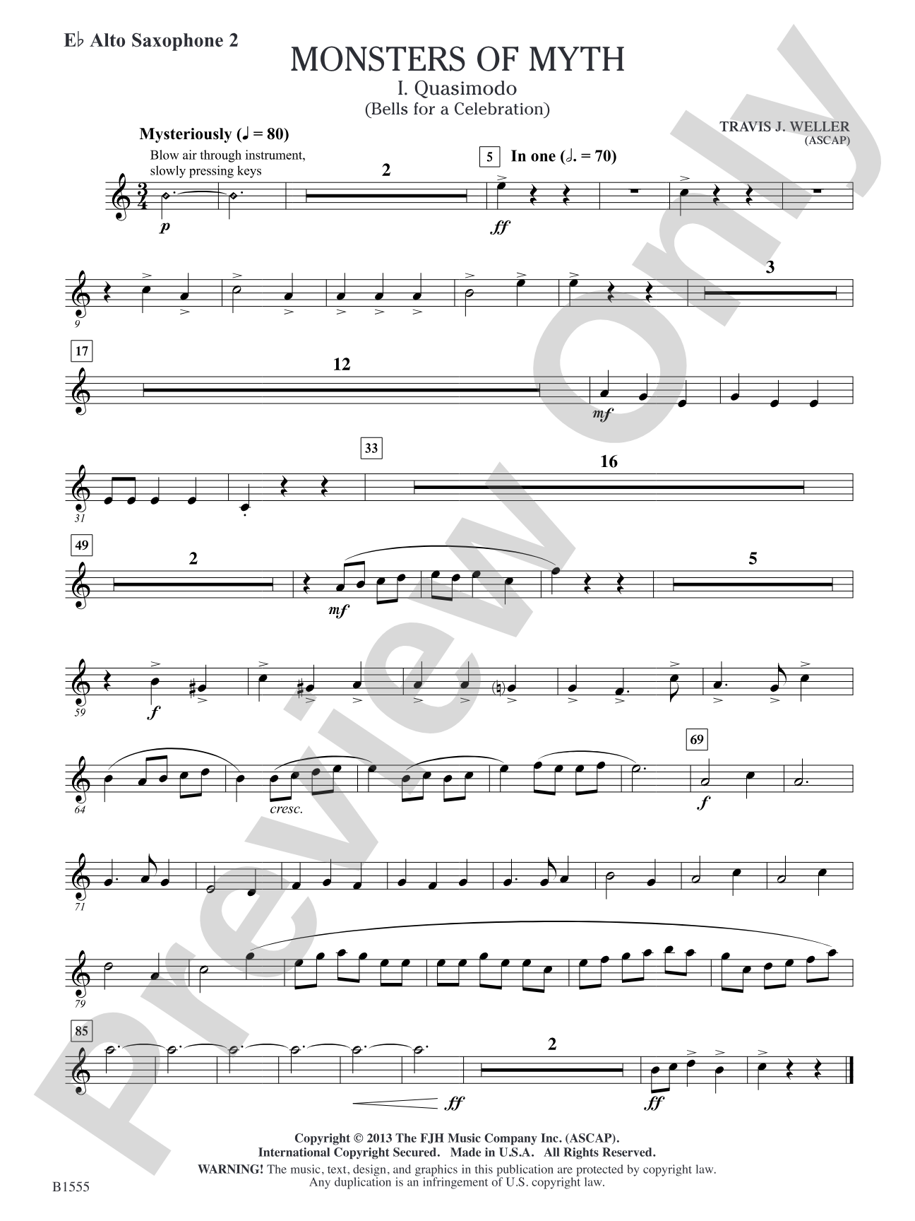 Monsters of Myth: E-flat Alto Saxophone 2