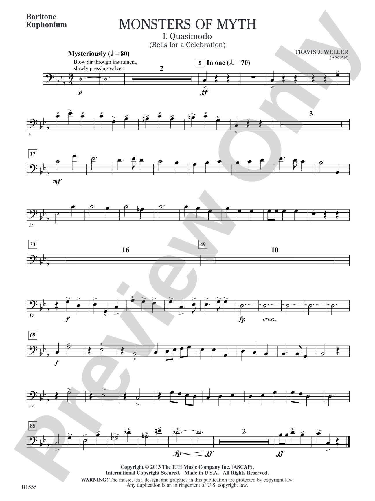 Monsters of Myth: Baritone/Euphonium