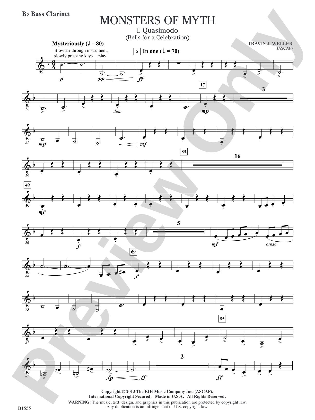 Monsters of Myth: B-flat Bass Clarinet