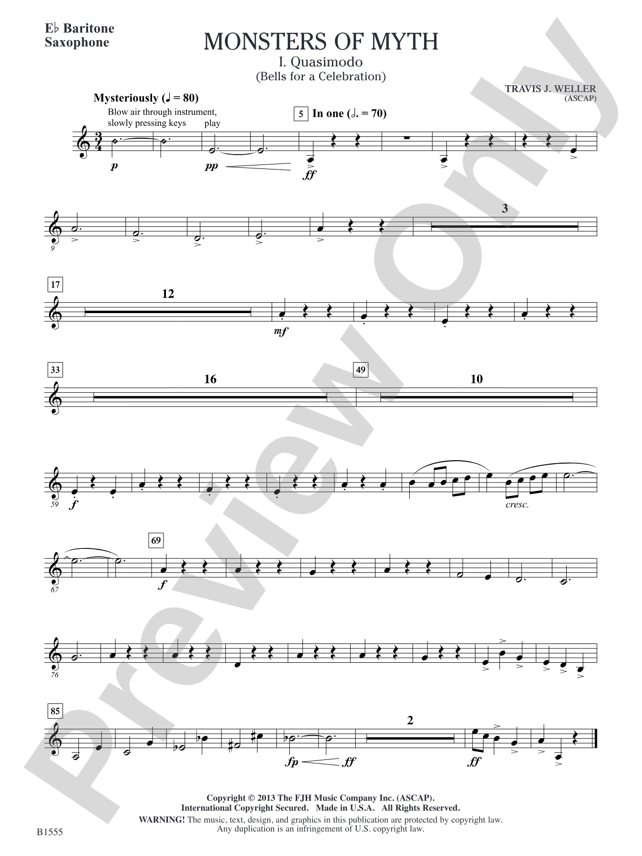 Monsters of Myth: E-flat Baritone Saxophone