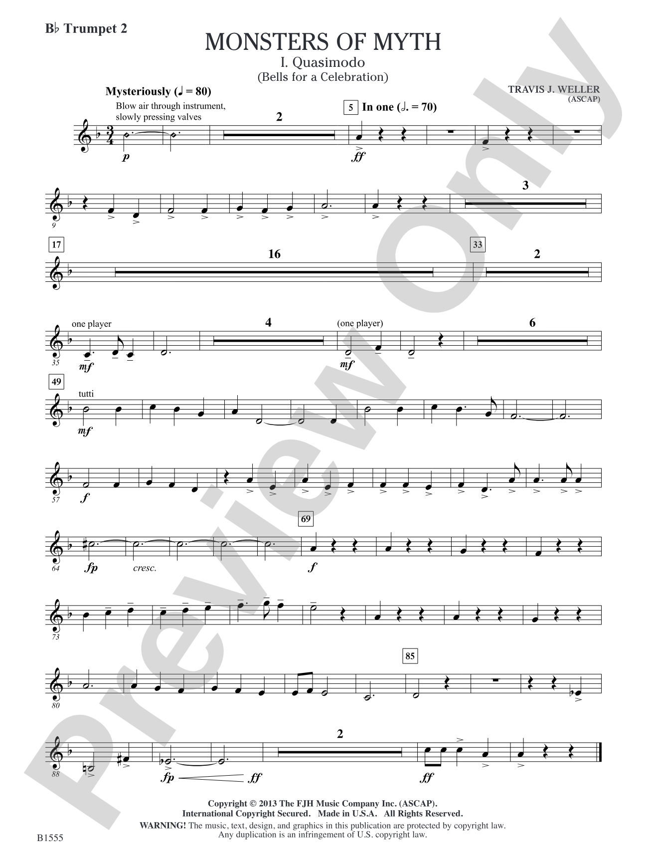 Monsters of Myth: B-flat Trumpet 2