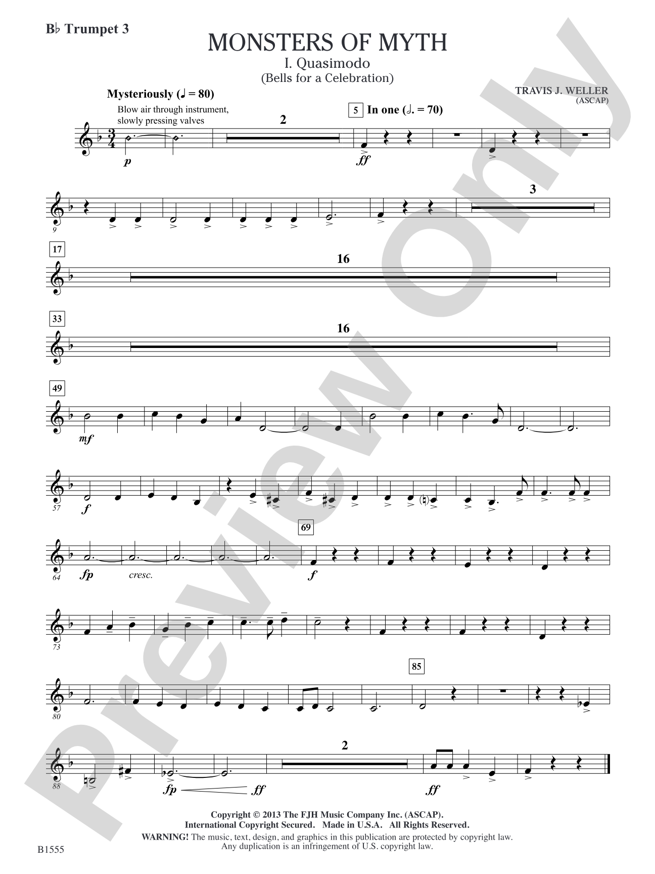 Monsters of Myth: B-flat Trumpet 3