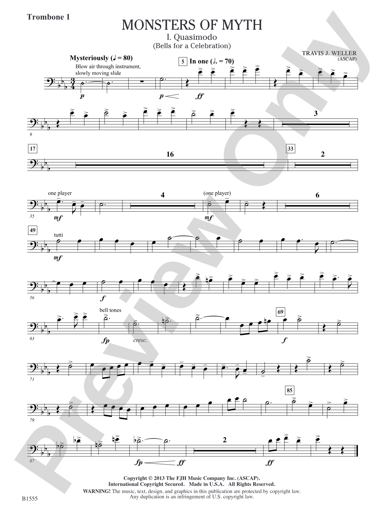 Monsters of Myth: Trombone 1